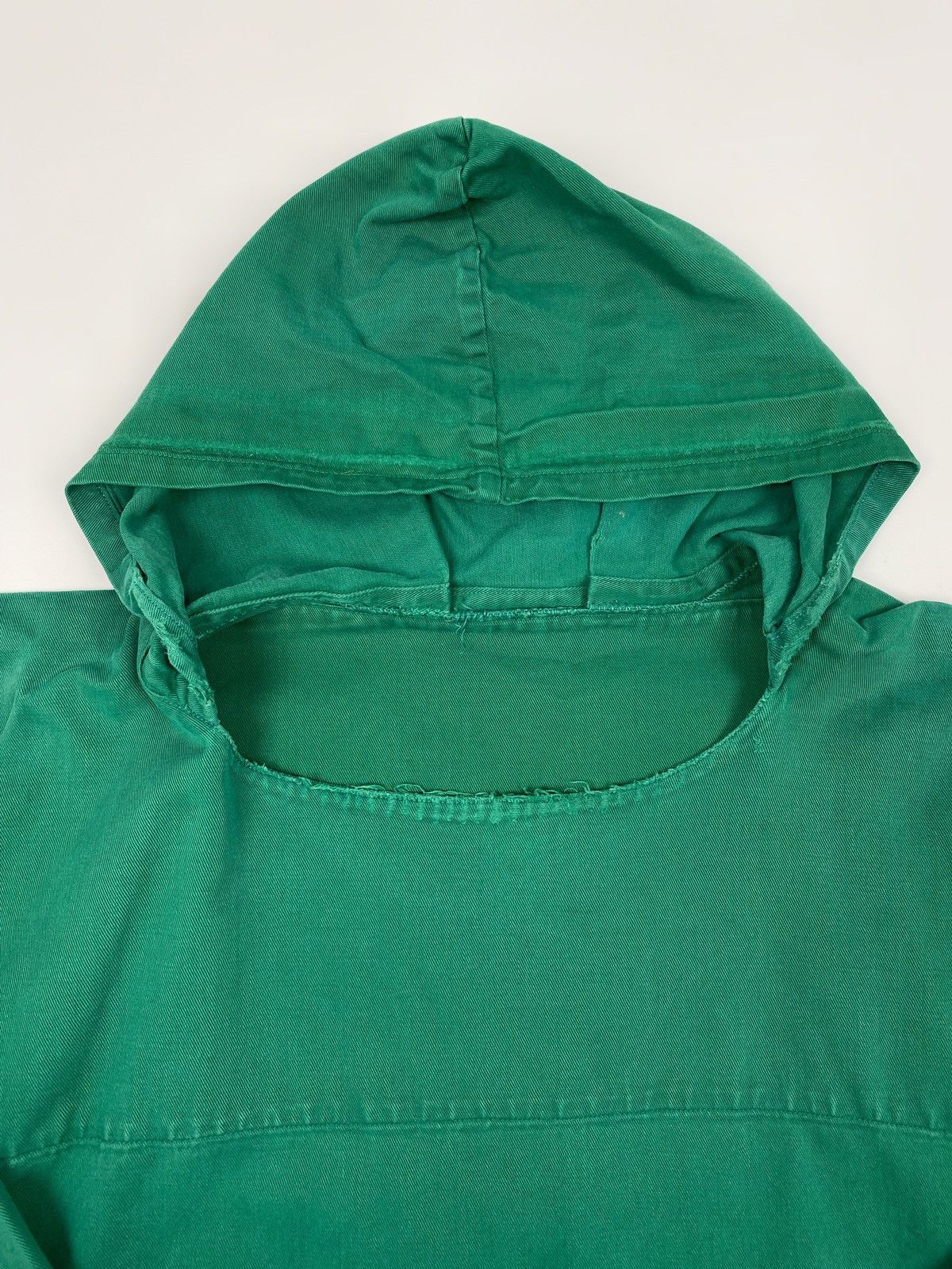 Vintage 60s 70s Vintage Distressed European Hooded Boxy Smock Anorak Size US XS / EU 42 / 0 - 3 Thumbnail