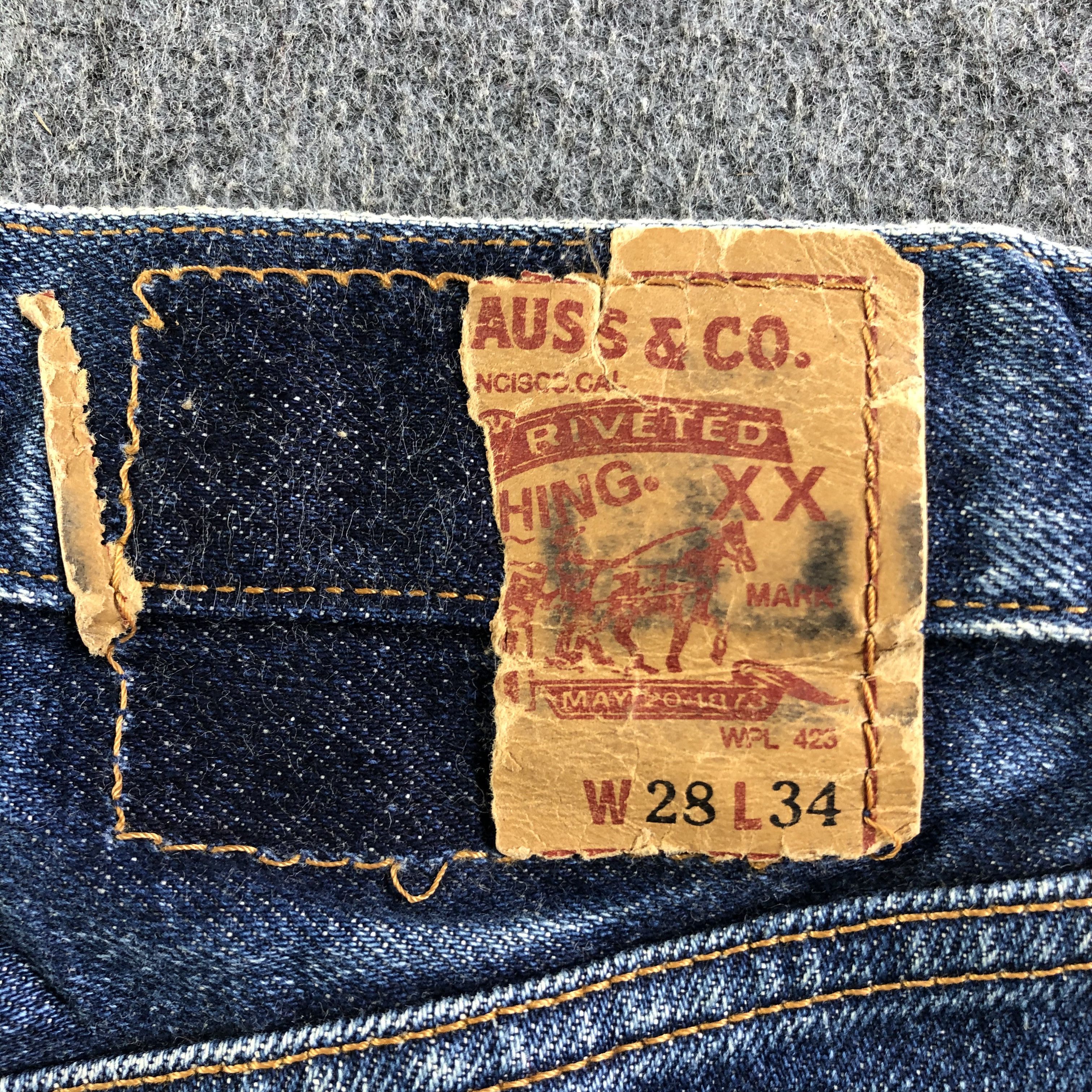 Levi's × Vintage 90s Vintage Blue Wash Levis 502 Selvegde Jeans-J3896 Size US 28 / EU 44 - 7 Thumbnail
