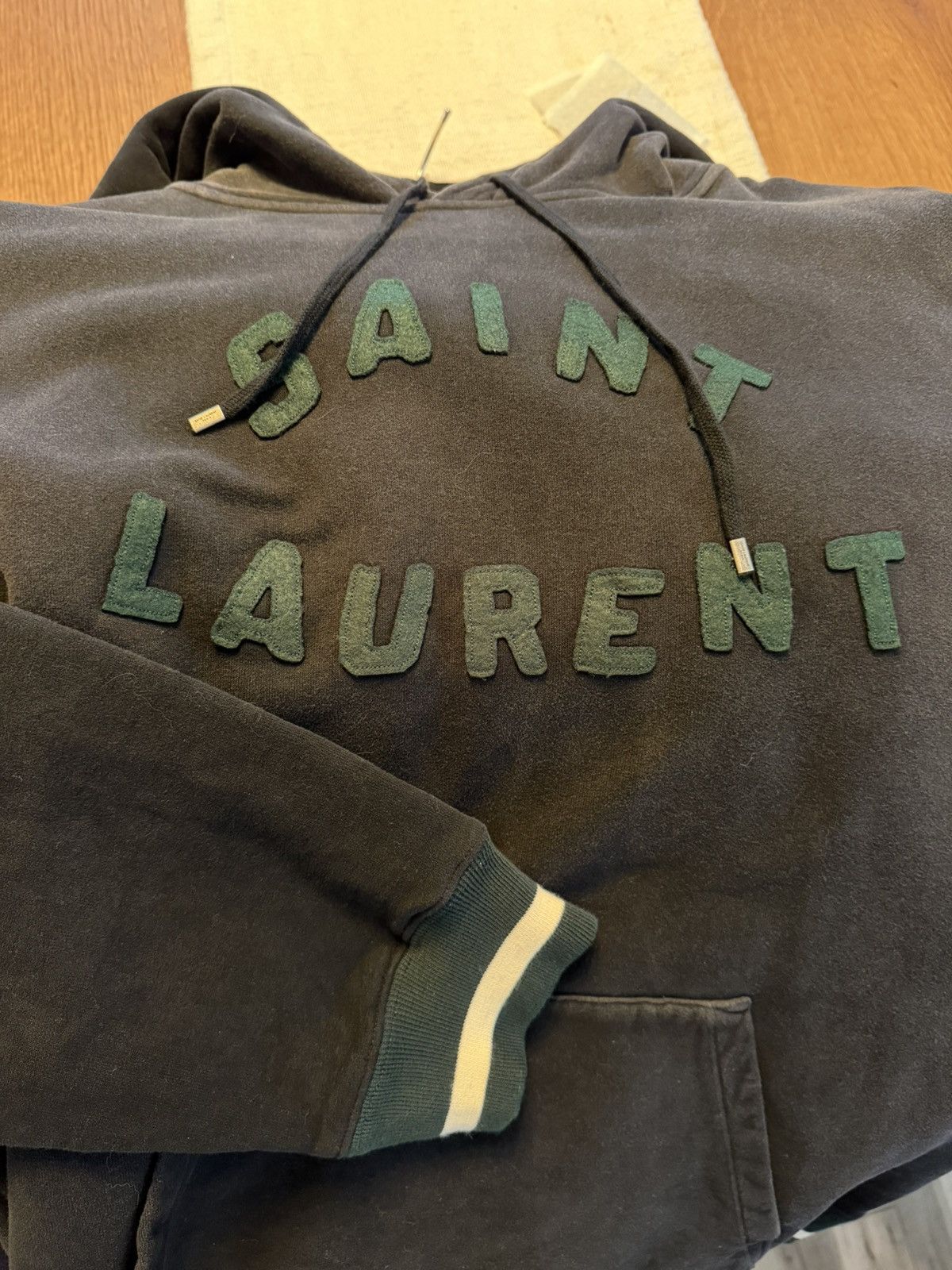 Saint Laurent Paris Saint Laurent Hoodie Size US L / EU 52-54 / 3 - 6 Thumbnail