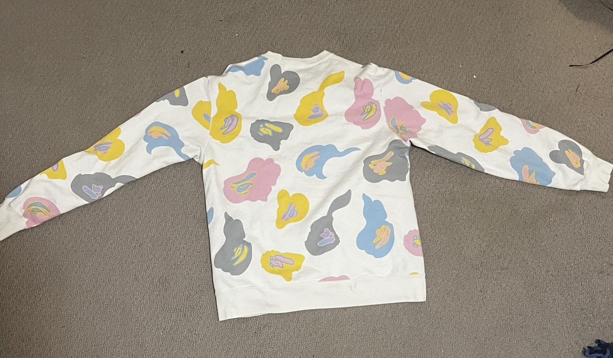 image of Bape Def Camo Crewneck in White, Men's (Size 2XL)