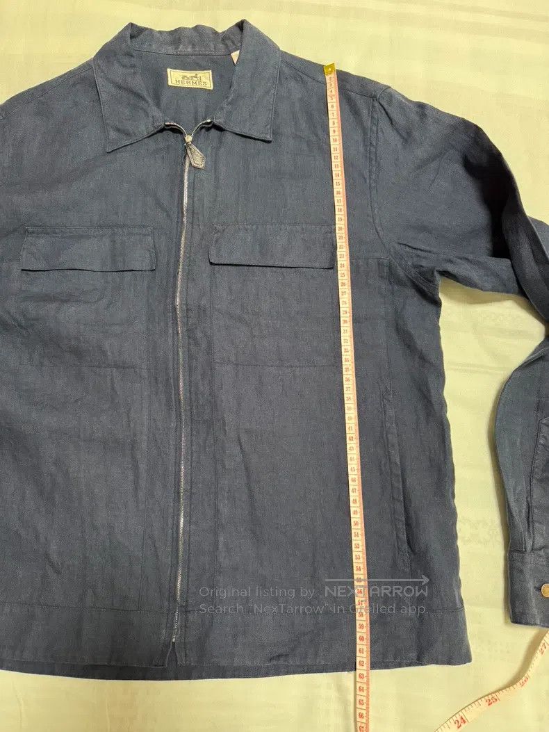 Hermes Hermes Linen Jacket, 100% Linen Size US XXS / EU 40 - 4 Thumbnail