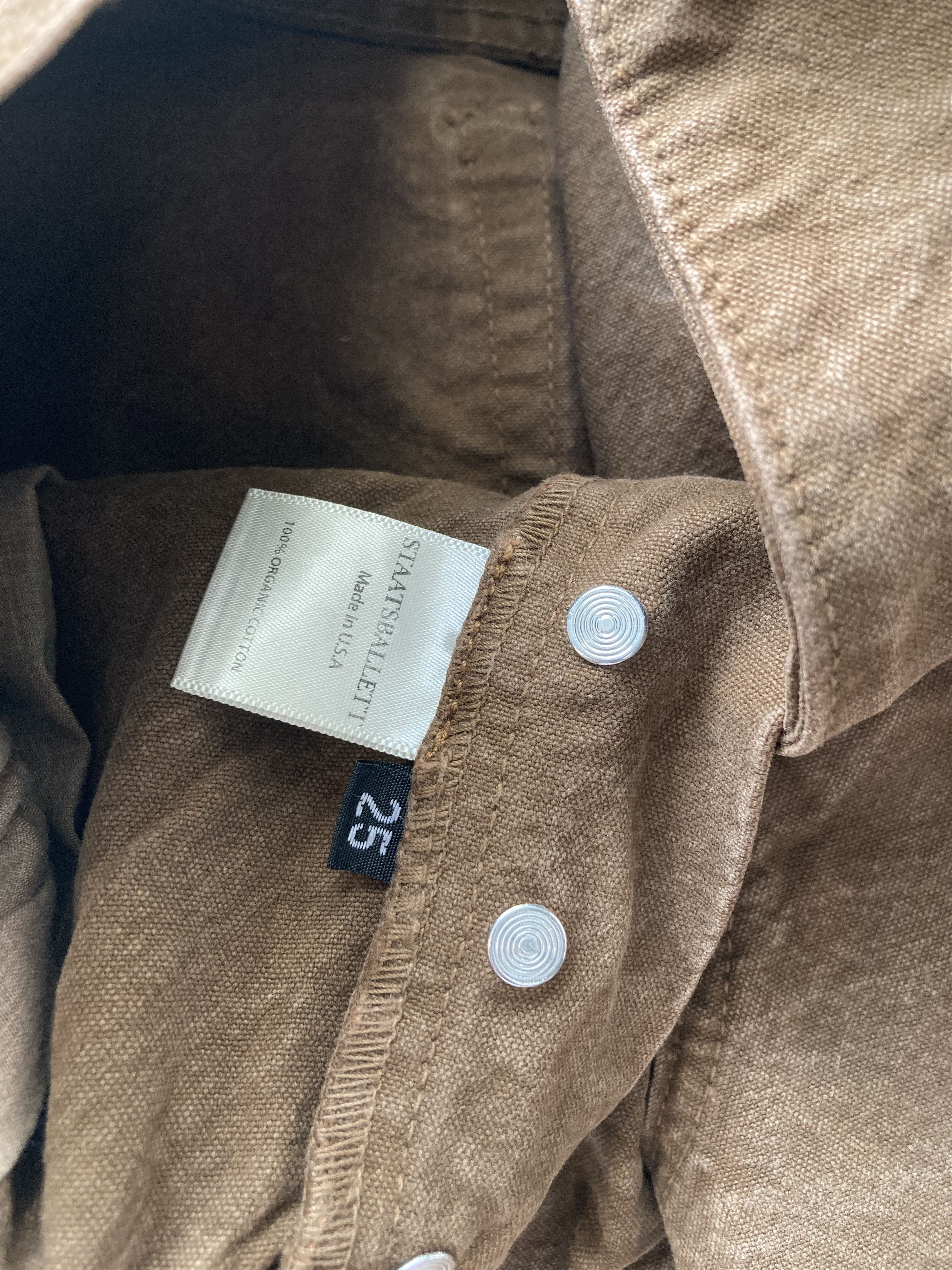 Staatsballett Staatsballett brown canvas pants Size 25" / US 0 / IT 36 - 4 Thumbnail