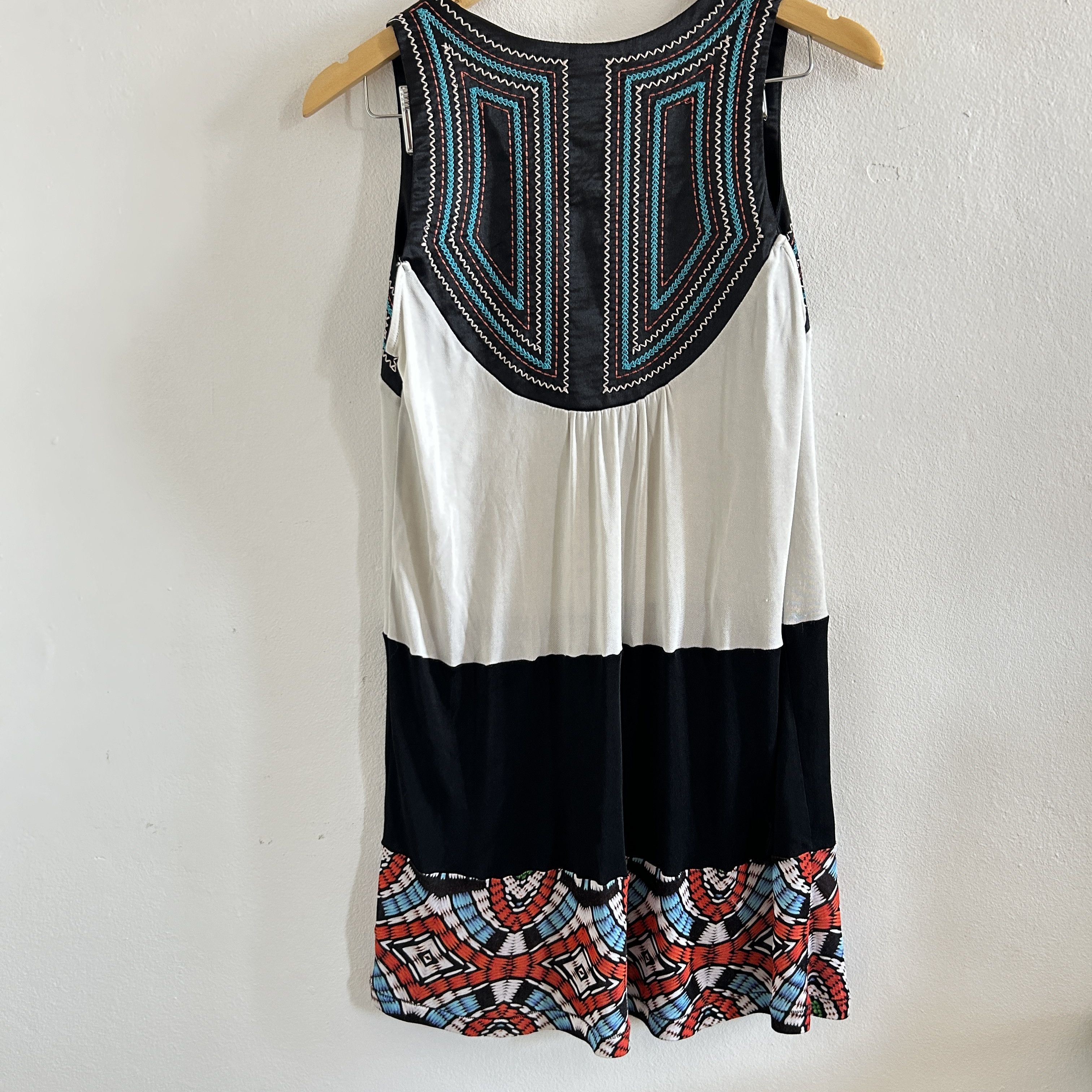 Custo Barcelona Y2K Custo Barcelona Graphic Mesh Shift Dress Size L / US 10 / IT 46 - 9 Thumbnail