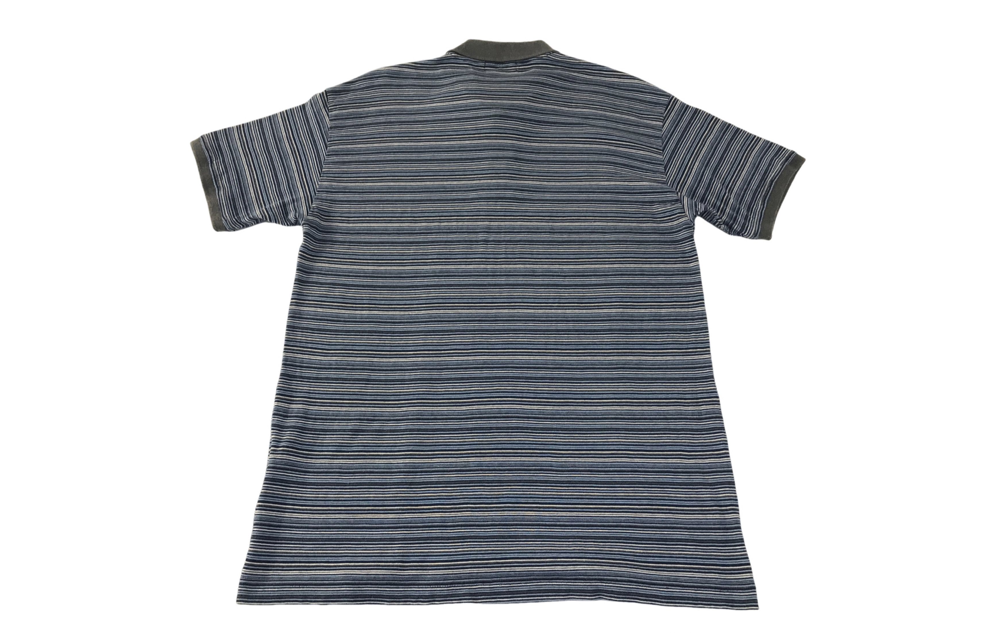 Issey Miyake IM Product Issey Miyake Striped Polo Tee Size US M / EU 48-50 / 2 - 2 Thumbnail