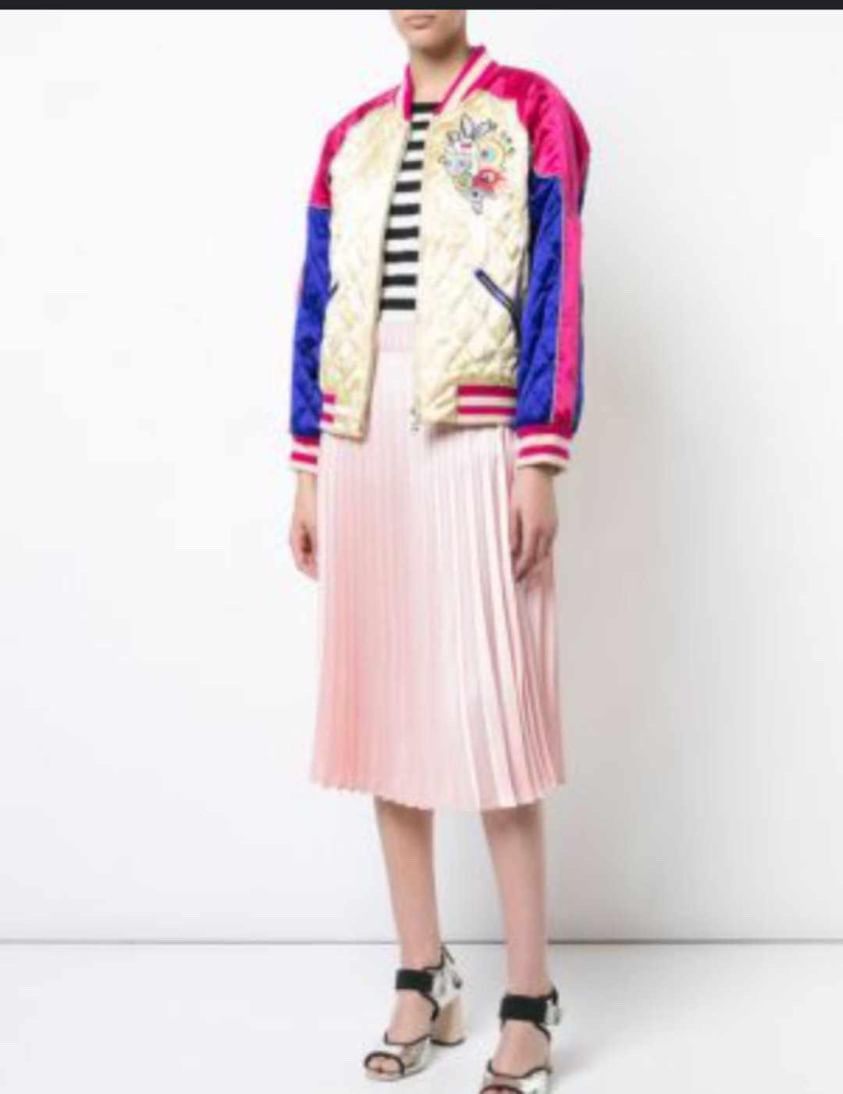 Tsumori Chisato Quilted Sukajan Bomber Jacket Size XS / US 0-2 / IT 36-38 - 1 Thumbnail