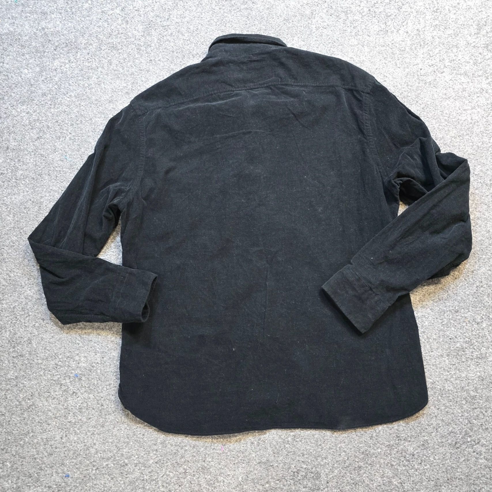 Joseph Abboud Joseph Abboud Shirt Mens XL Black Corduroy Button Long Sleeve Casual Career Size US XL / EU 56 / 4 - 7 Thumbnail