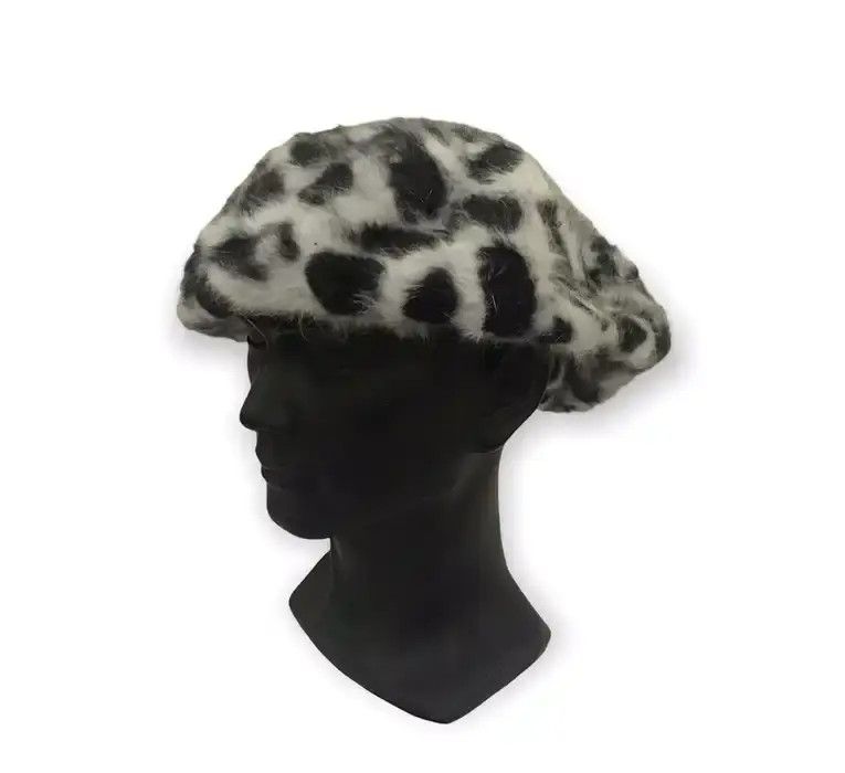 image of Leopard Fleece Design Hat, Men's