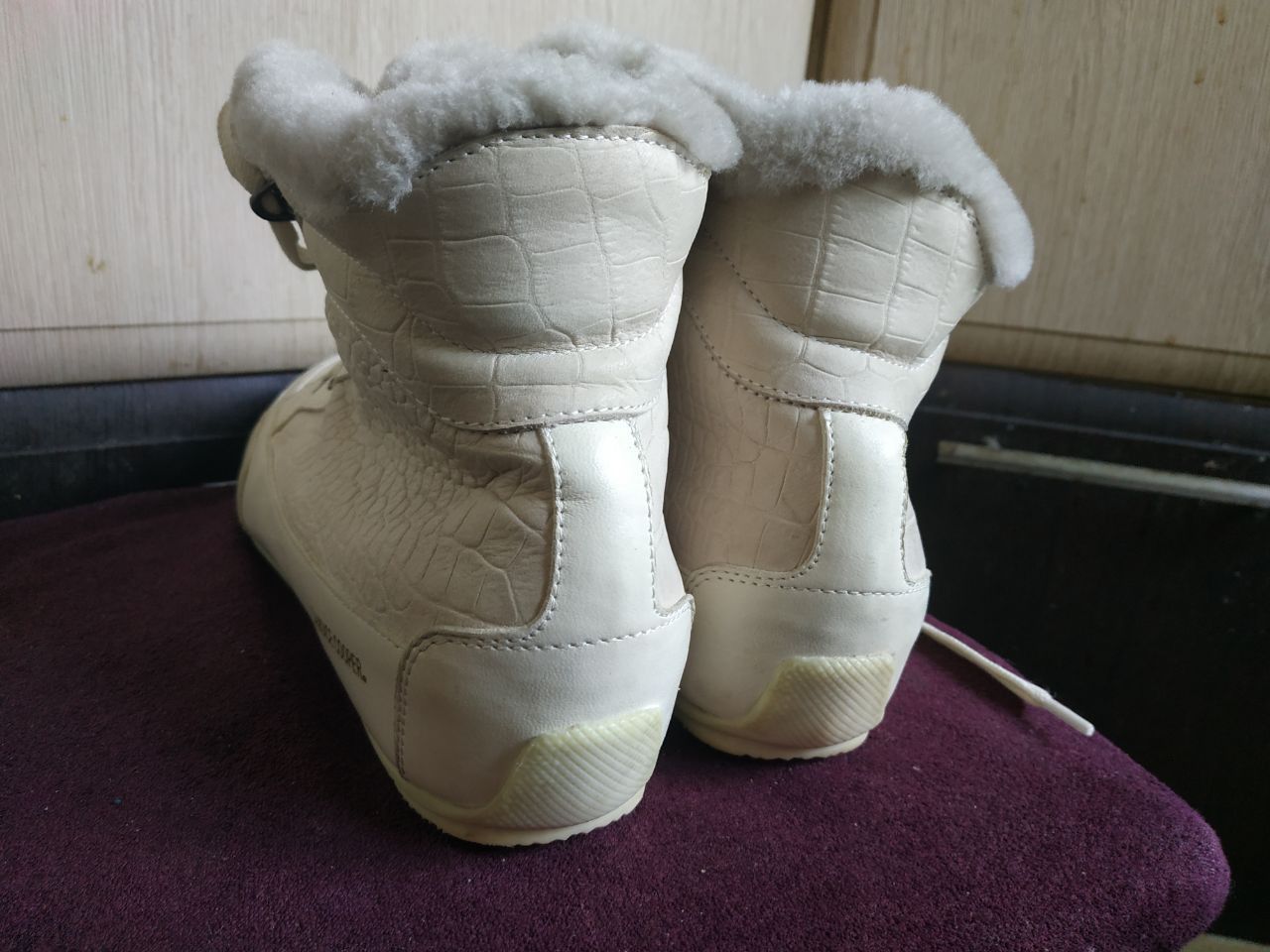 Other Candice Cooper Fur Lined Winter Sneakers Boots White 8.5 Size US 8.5 / IT 38.5 - 9 Thumbnail