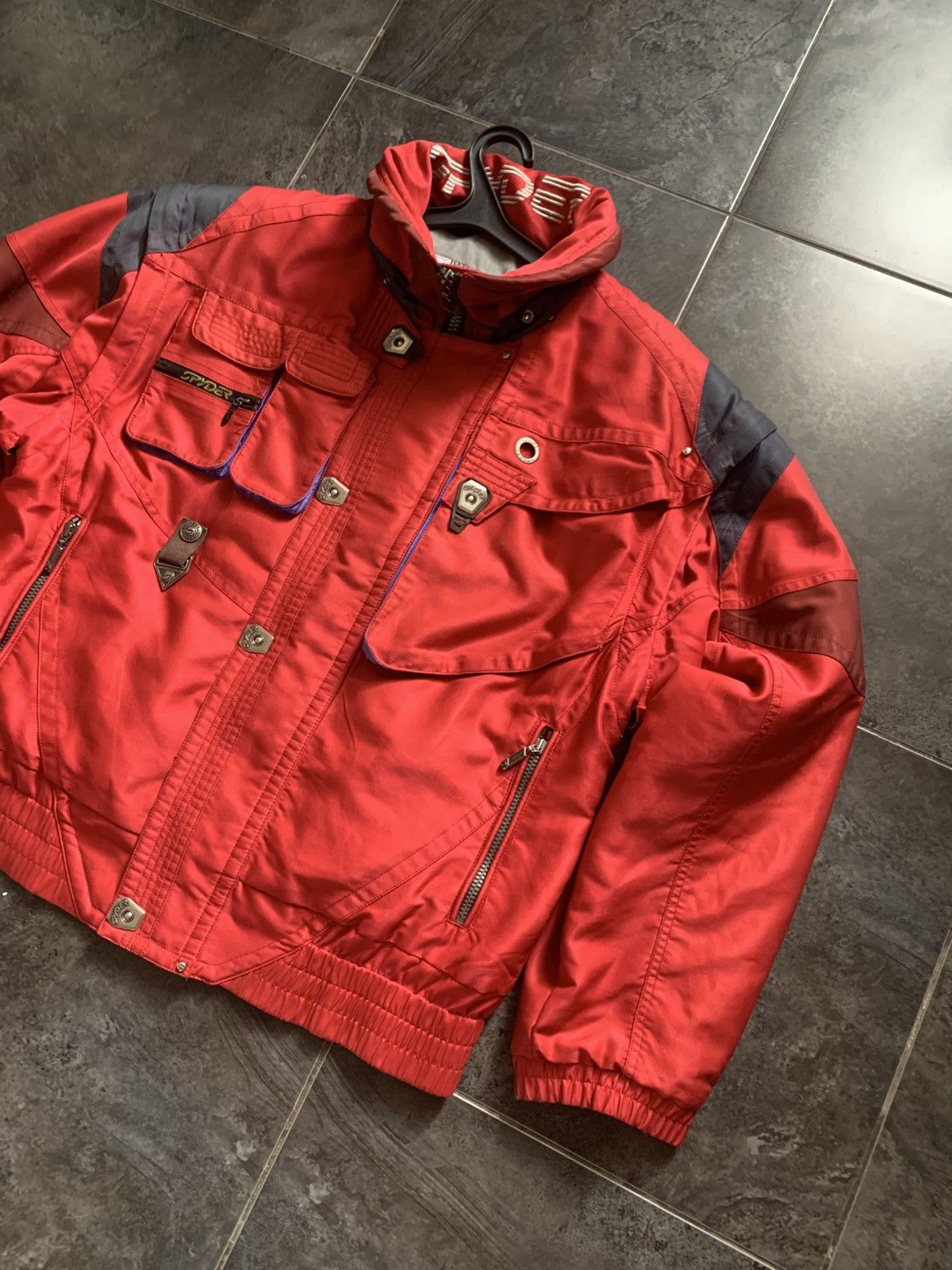 Spyder Vintage 80s Spyder USA 2 in1 Transformer Ski Jacket Rave Size US L / EU 52-54 / 3 - 4 Thumbnail