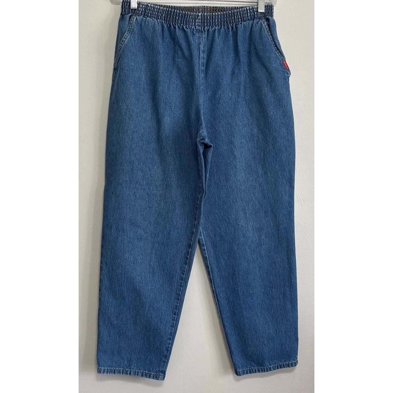Other Vintage Brittania Blue Denim Pull-On Jeans Elastic Waist 16P Size 28" / US 6 / IT 42 - 1 Thumbnail