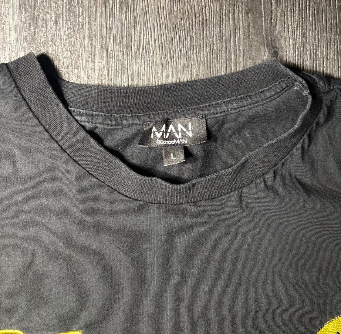 Boohoo Boohoo Man Black and Yellow streetwear t-shirt Size US L / EU 52-54 / 3 - 2 Thumbnail