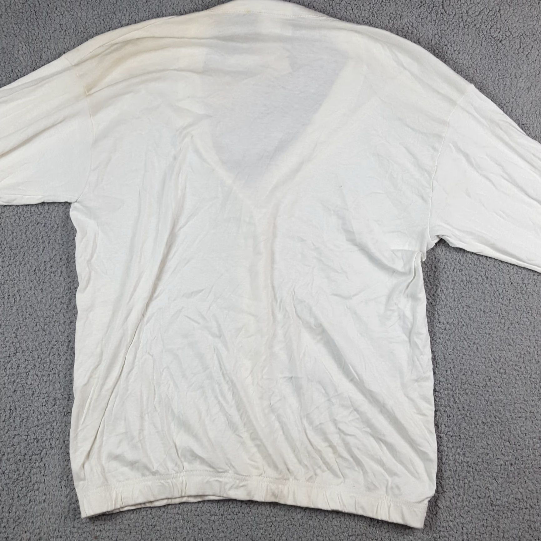 Vintage VINTAGE Sarah Renata Women's Medium Oversized Button Cardigan Sweater 90s Y2K White Size M / US 6-8 / IT 42-44 - 6 Thumbnail