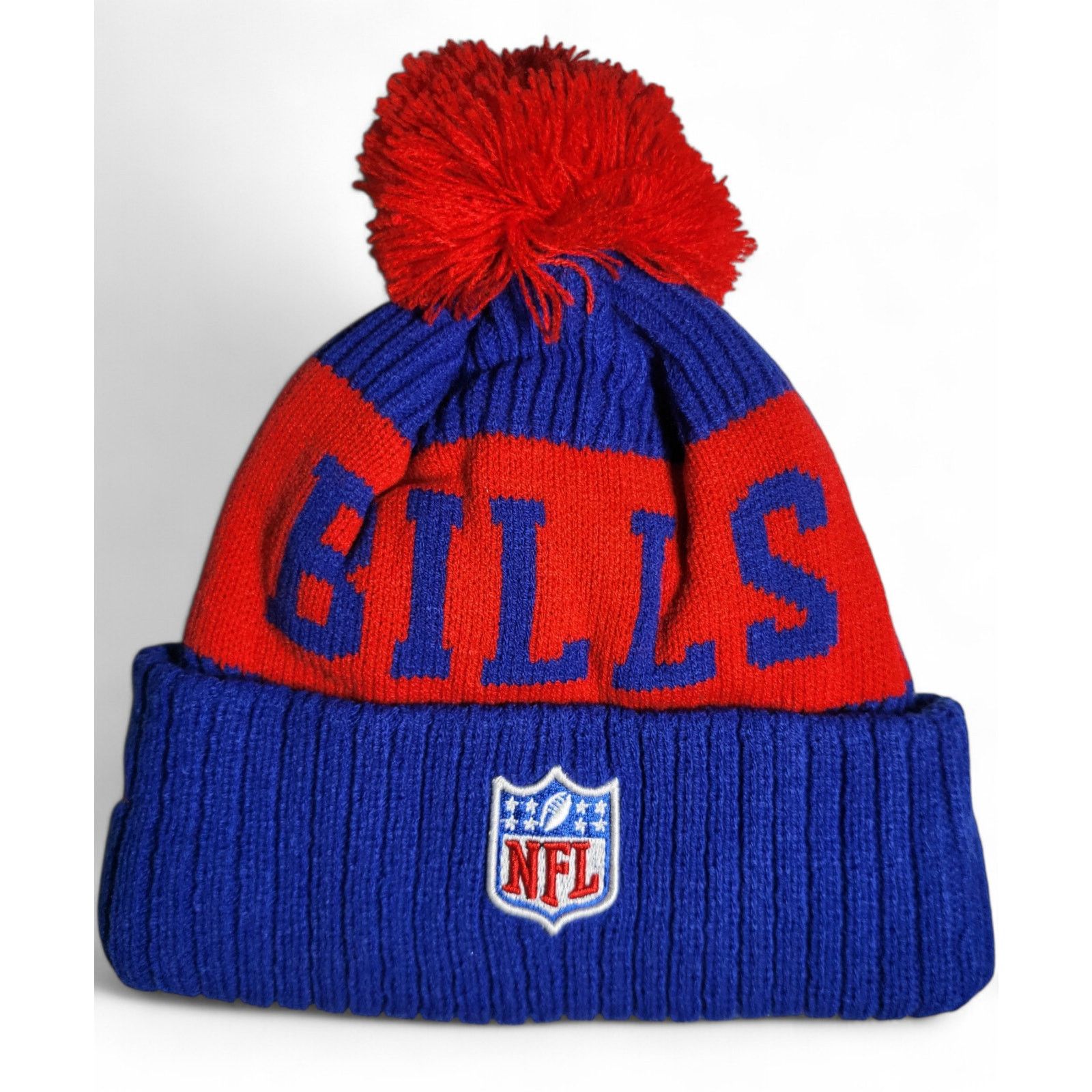 Other NWT Buffalo Bills Pom Knit Beanie Fleece Lining OSFA Unisex Size ONE SIZE - 5 Thumbnail