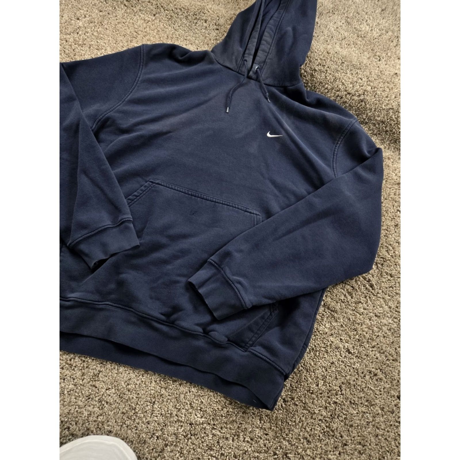 Nike VINTAGE Nike Hoodie Mens XL Blue Pullover Sweatshirt Long Sleeve Y2K Size US XL / EU 56 / 4 - 2 Thumbnail