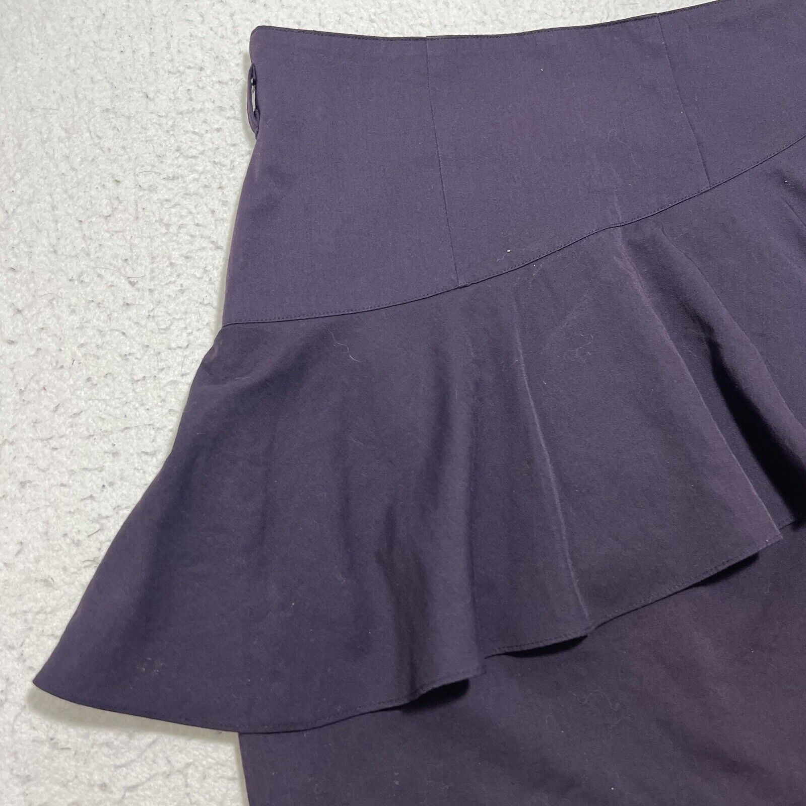 Vintage Vivianne 36 Wool Straight/Pencil Flared Career Skirt Purple Size 28" / US 6 / IT 42 - 2 Thumbnail