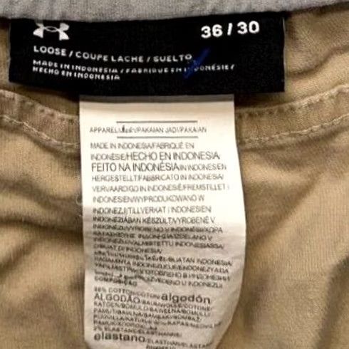 Under Armour Under Armour Pants Mens 36X30 Tan Loose Golf Khakis Chino Straight Leg Stretch Pants Mens 36X30 Tan Loose Golf Khakis Chino Straight Leg Stretch Size US 36 / EU 52 - 3 Thumbnail