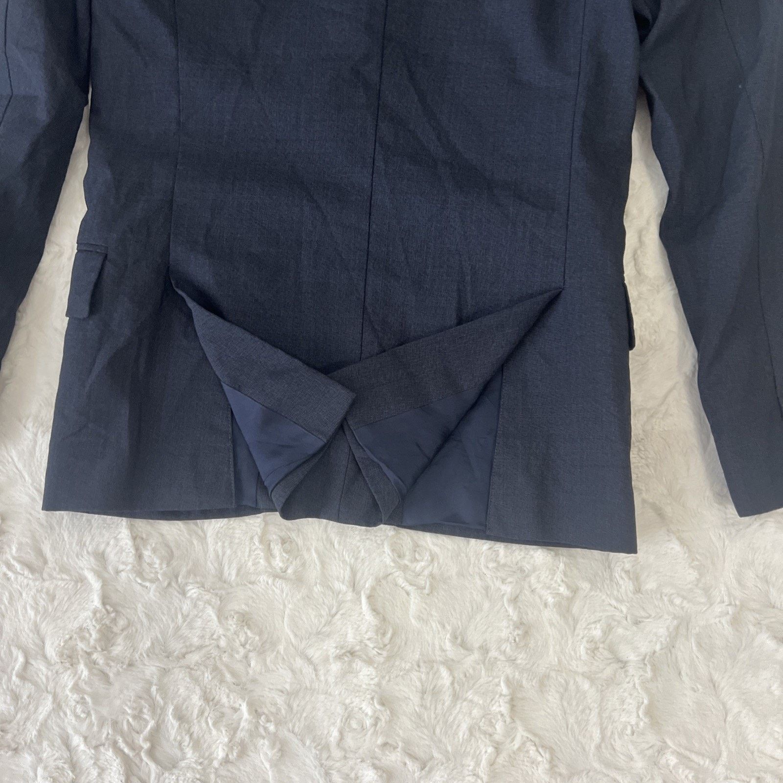 Louis Vuitton LOUIS VUITTON Uniform Men Suit Jacket 100% Wool Blue 44 READ Size 44S - 9 Thumbnail