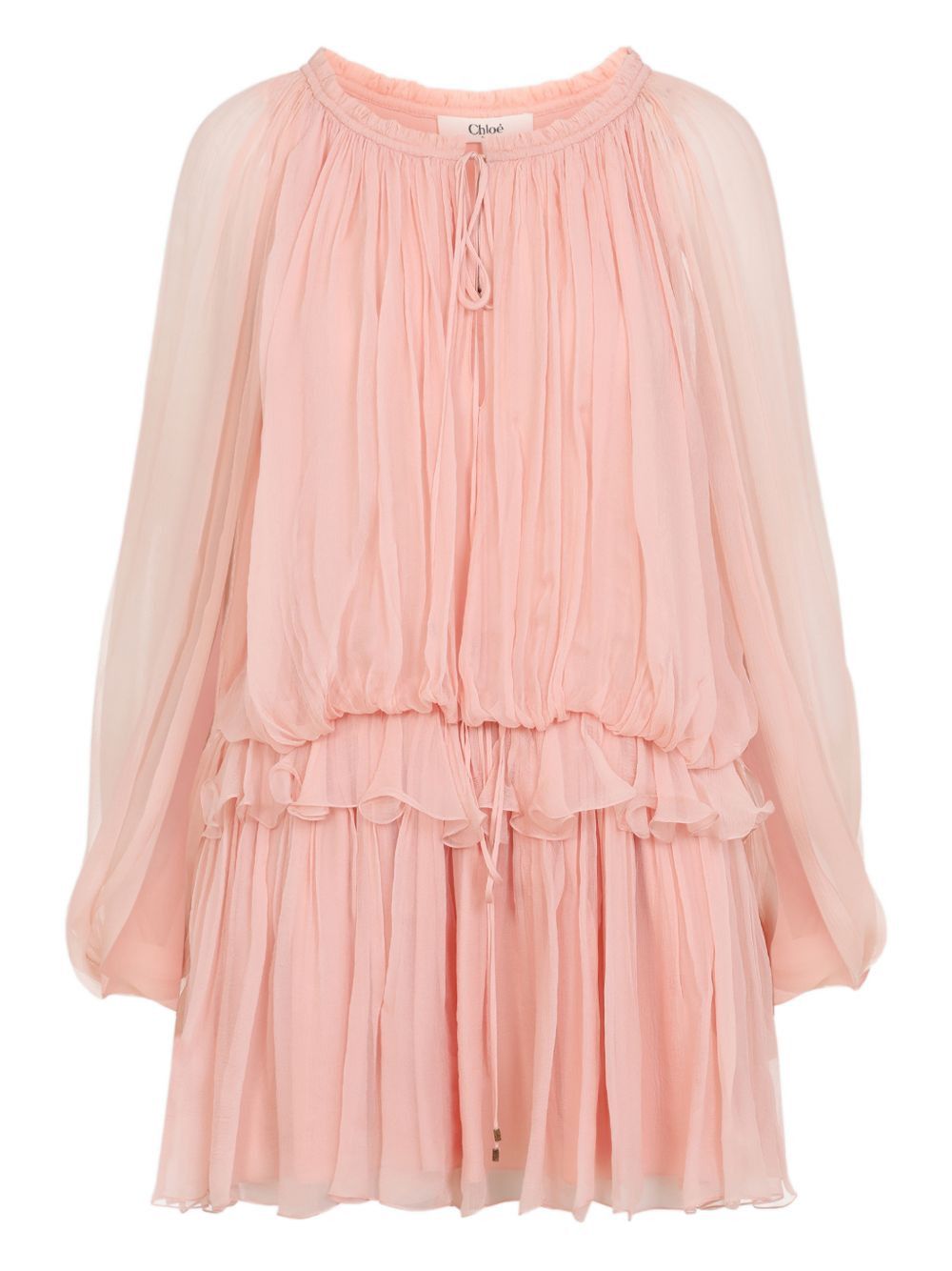 Chloe SILK MINI DRESS Size S / US 4 / IT 40 - 1 Thumbnail