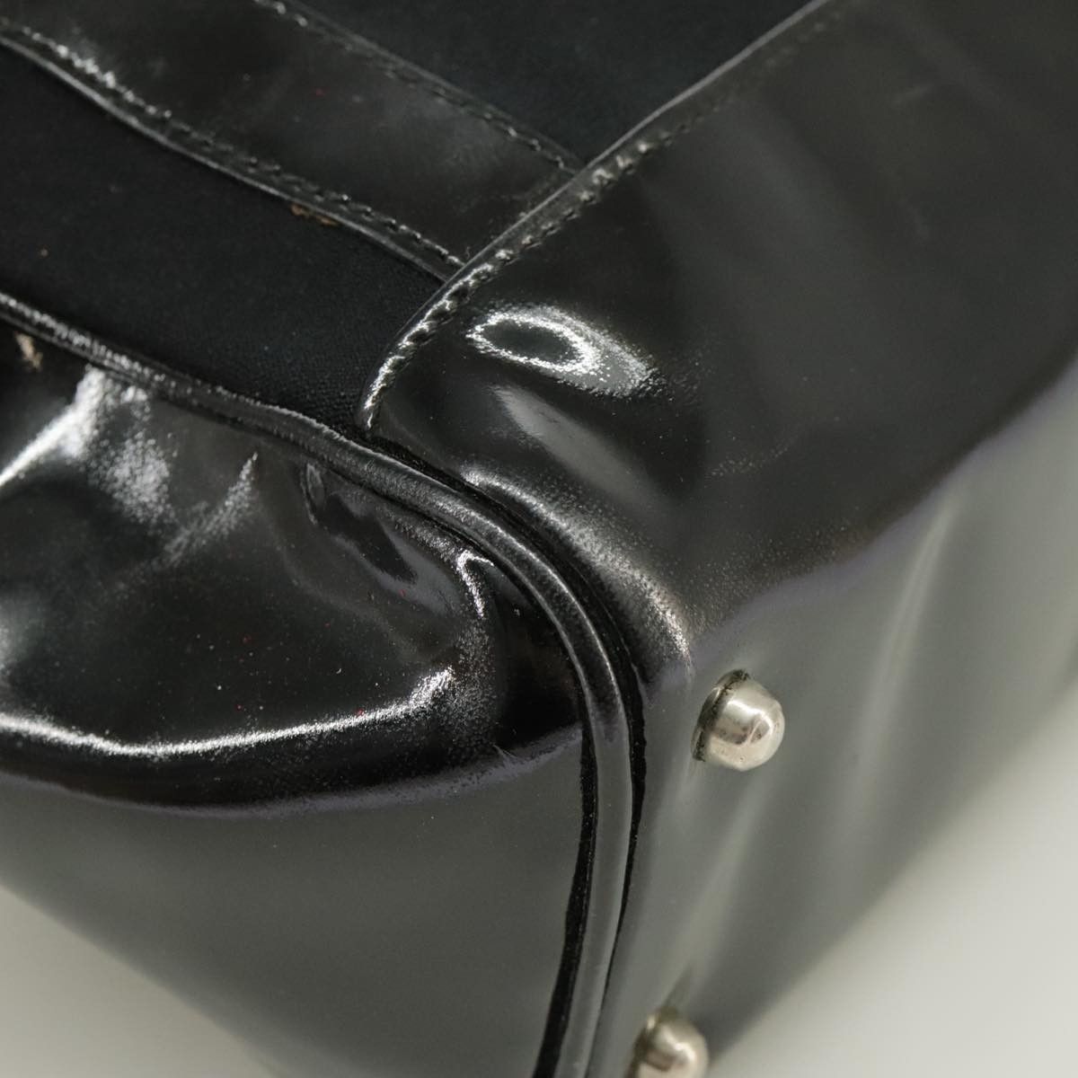 Gucci GUCCI Hand Bag Enamel Black Size ONE SIZE - 14 Thumbnail