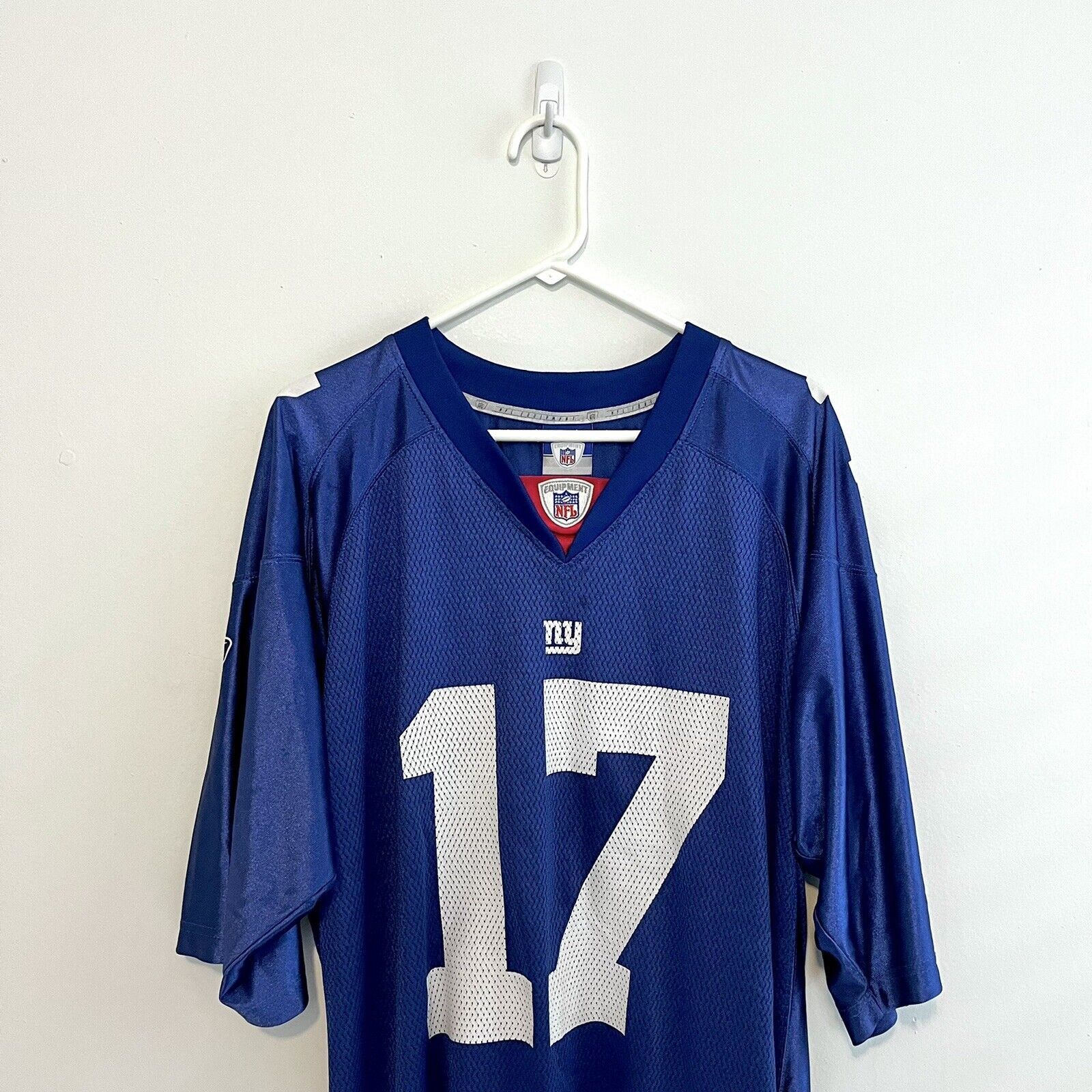 Reebok 2000s Reebok #17 Plaxico Burress NY Giants Y2K Sz 2XL Size US XXL / EU 58 / 5 - 4 Thumbnail