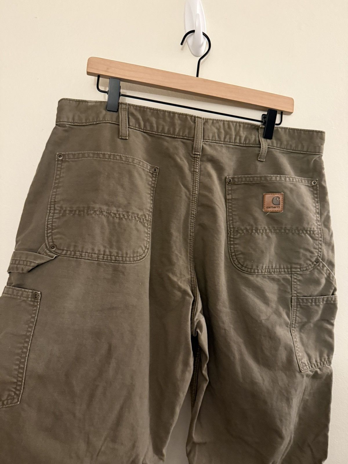 Carhartt Vintage Faded Carhartt Double Knee Olive 4gseller Size US 36 / EU 52 - 6 Thumbnail