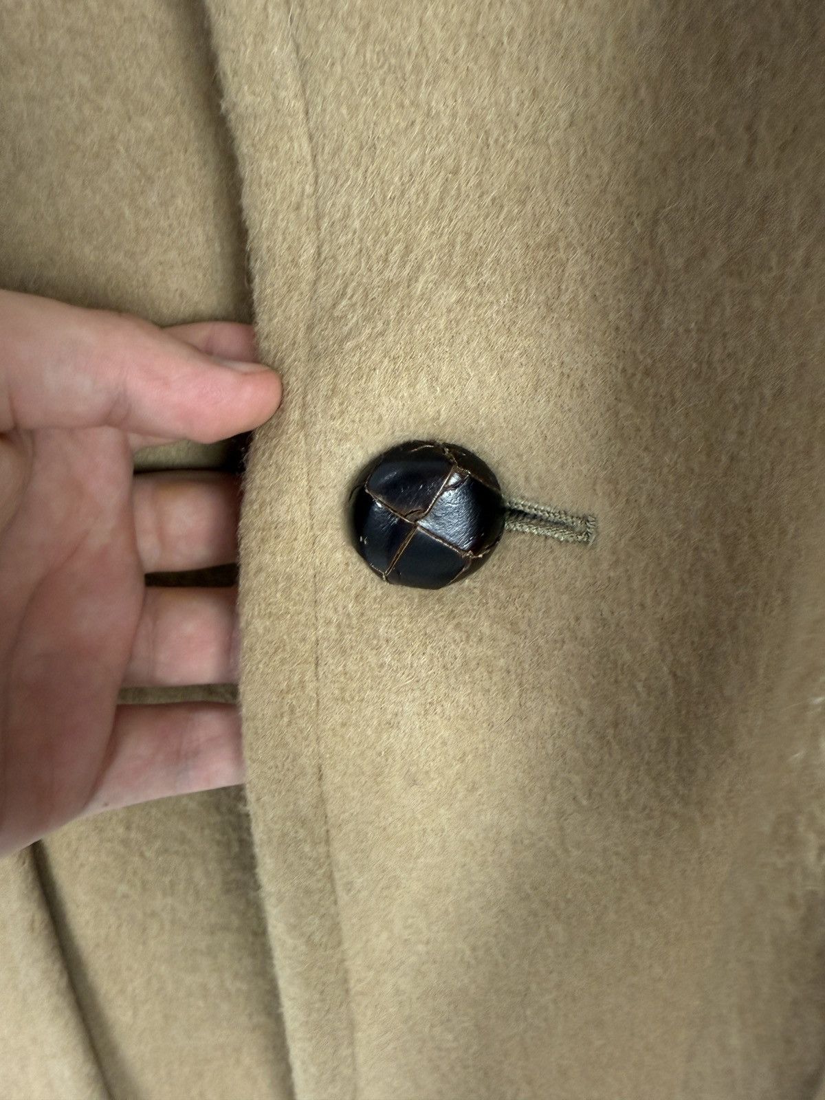 Gloverall 1970s Vintage Gloverall England Camel Beige Wool Mid Coat 54 Size US L / EU 52-54 / 3 - 10 Thumbnail