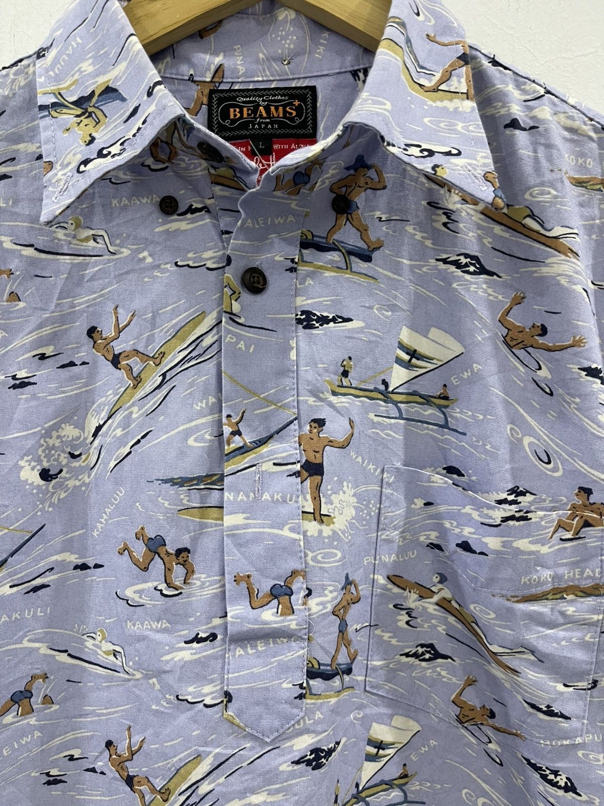 Beams Japan Beams X Dale Hope Hawaiian Shirt Size US L / EU 52-54 / 3 - 8 Thumbnail
