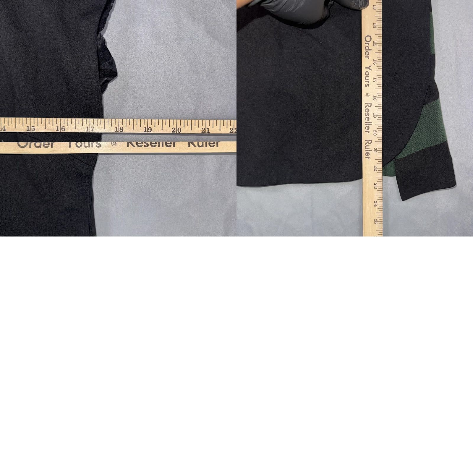 Max Mara Max Mara Blouse Womens Small Black Green Stripe Jersey Sleeveless Zip Back Size S / US 4 / IT 40 - 8 Thumbnail