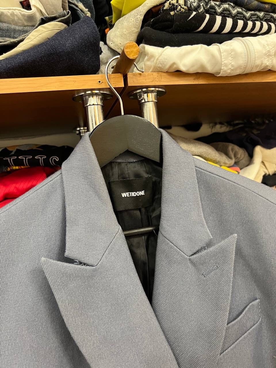 WE11DONE We11done Double Breasted Sky Blue South Korean Brand blazer Size 38L - 11 Thumbnail
