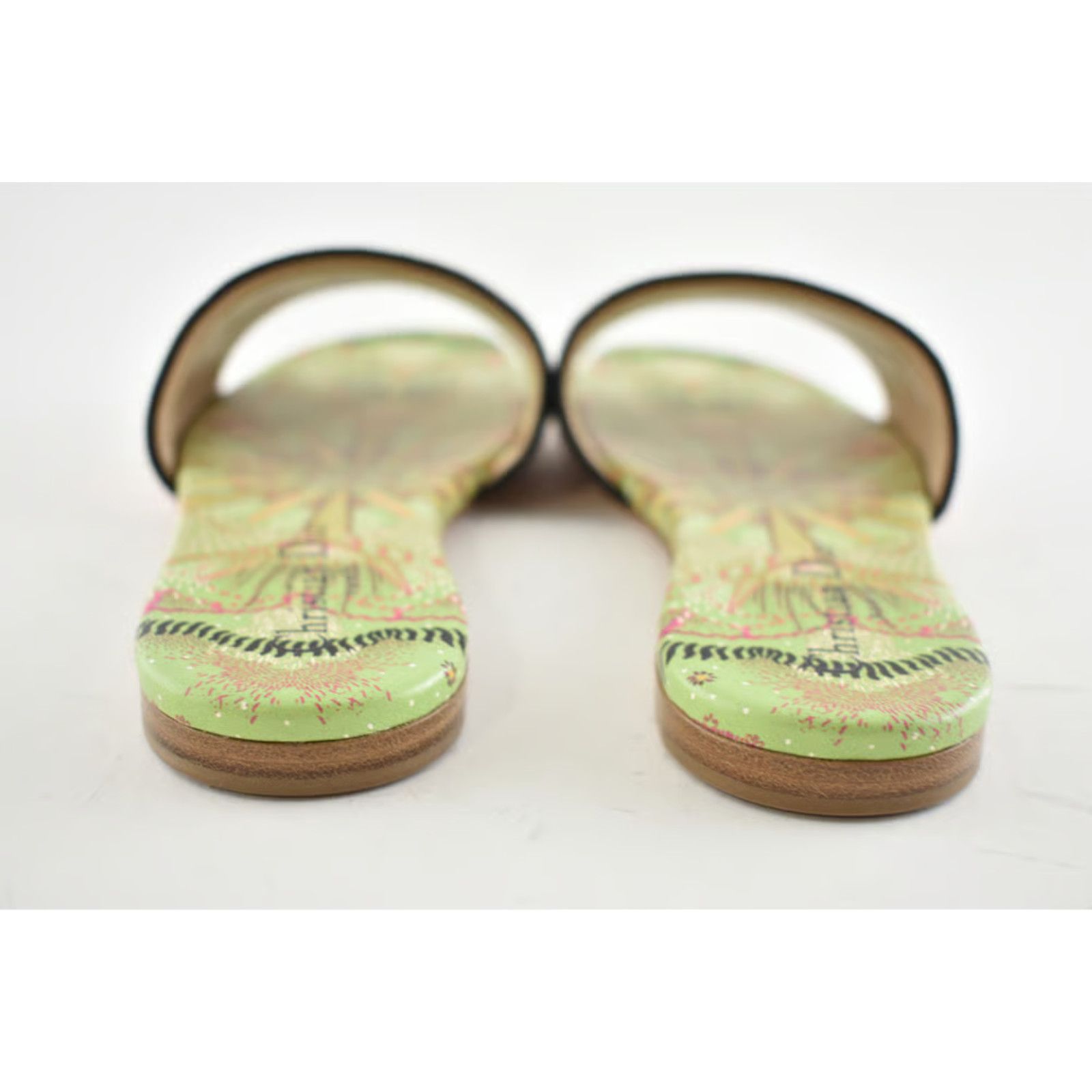 Dior In Lights Dway Embroidered Logo Slide Flat Sandal 35.5 Size US 5.5 / IT 35.5 - 11 Thumbnail