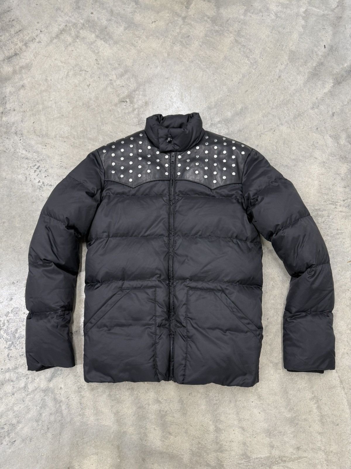 Saint Laurent A/W14 Studded Puffer Jacket