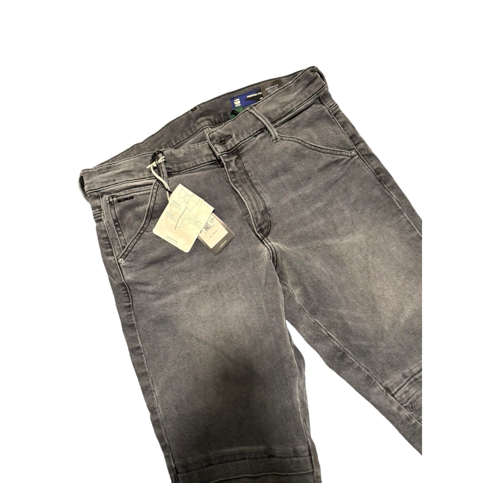 G-Star G-Star Raw Jeans 1914 3D Skinny Denim Moto Women 31x32 Gray NEW Size 24" / US 00 / IT 34 - 2 Thumbnail