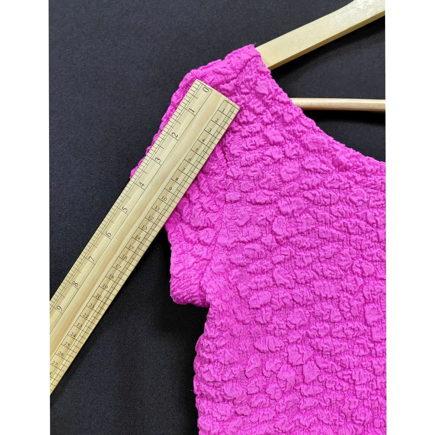 Anthropologie Maeve by Anthropologie Pink Textured Top Solid Short Sleeve Women Size XS Size XS / US 0-2 / IT 36-38 - 5 Thumbnail