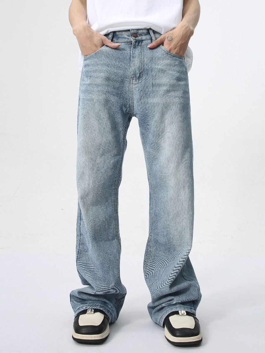 Vintage Men's Light Blue Washed Flared Jeans Size US 32 / EU 48 - 1 Thumbnail