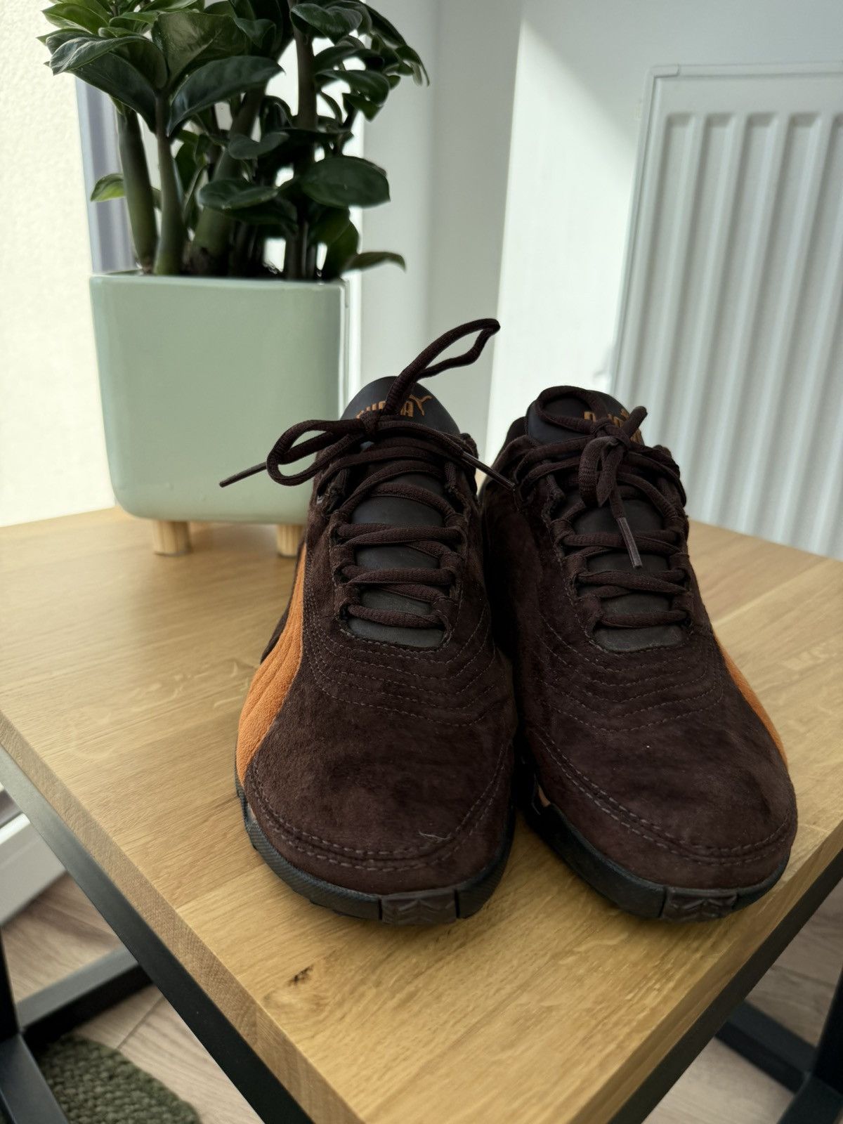 Puma Puma Ouninpihja vintage avant garde brown sneakers shoes 90s Size US 10.5 / EU 43-44 - 5 Thumbnail