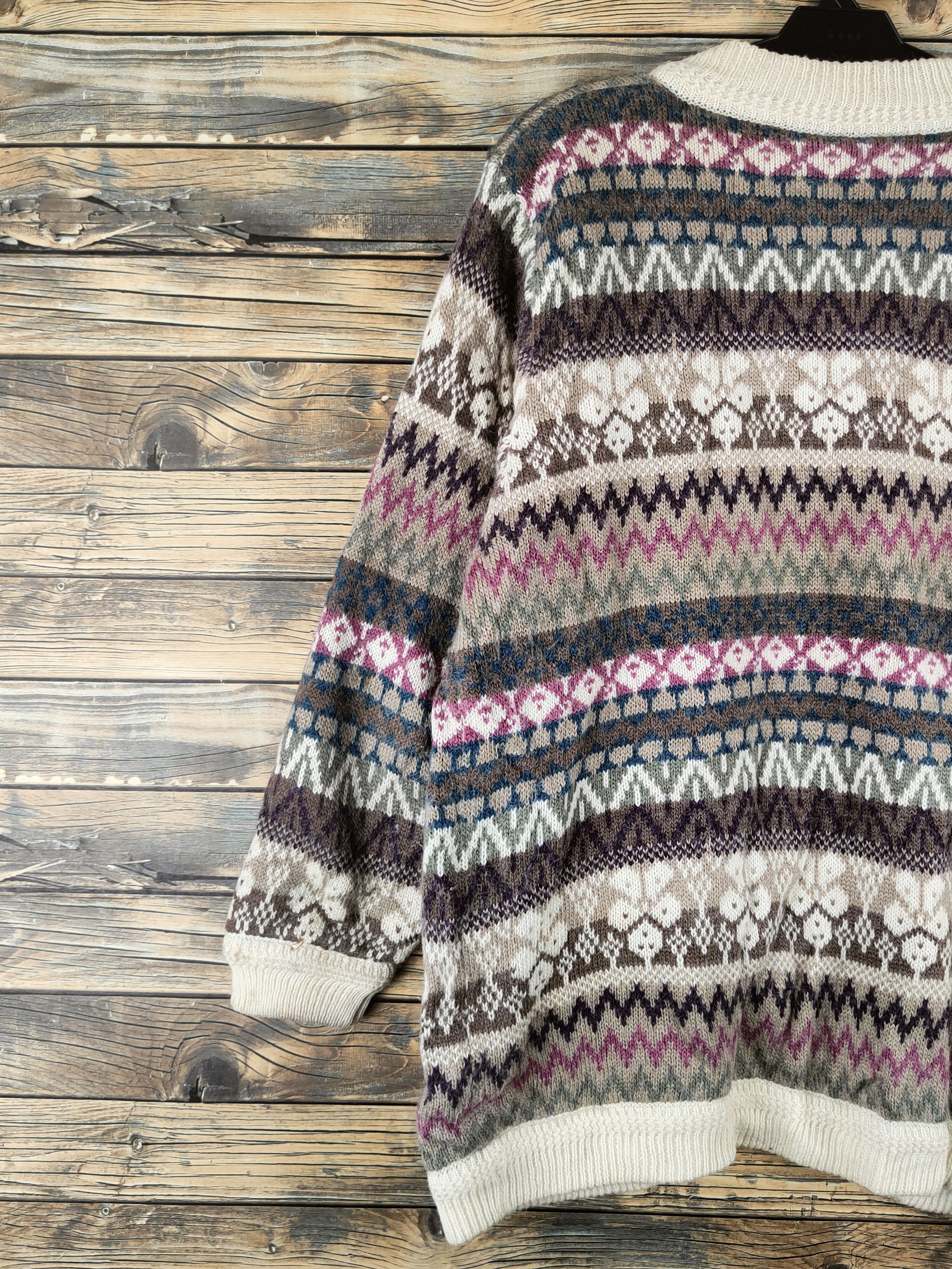 Japanese Brand DL Japanese Brand Cream Knitwear Sweaters #46-377 Size L / US 10 / IT 46 - 8 Thumbnail