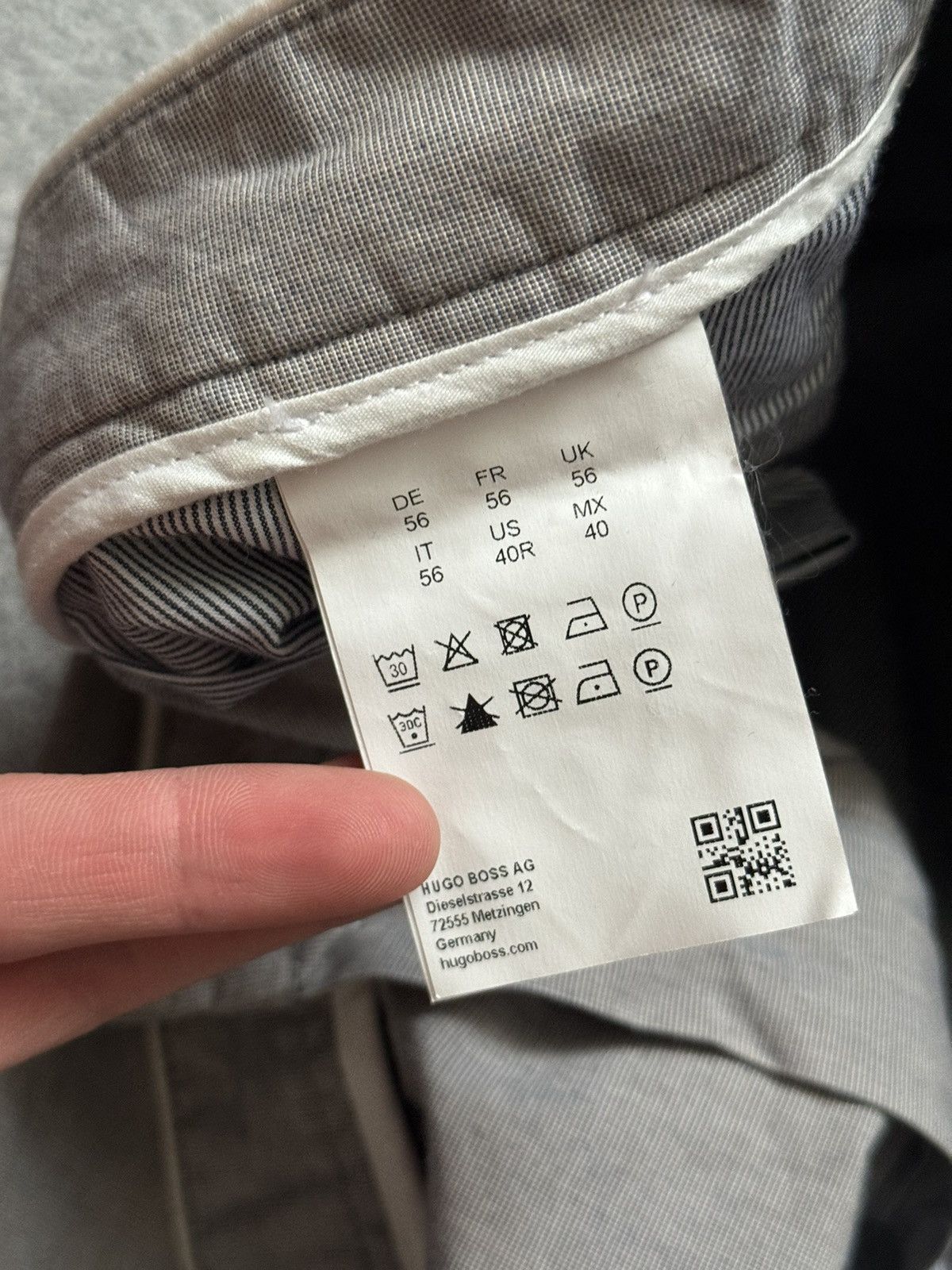 Hugo Boss Hugo boss 40/32 chino pant trouser white salvage Size US 40 / EU 56 - 14 Thumbnail