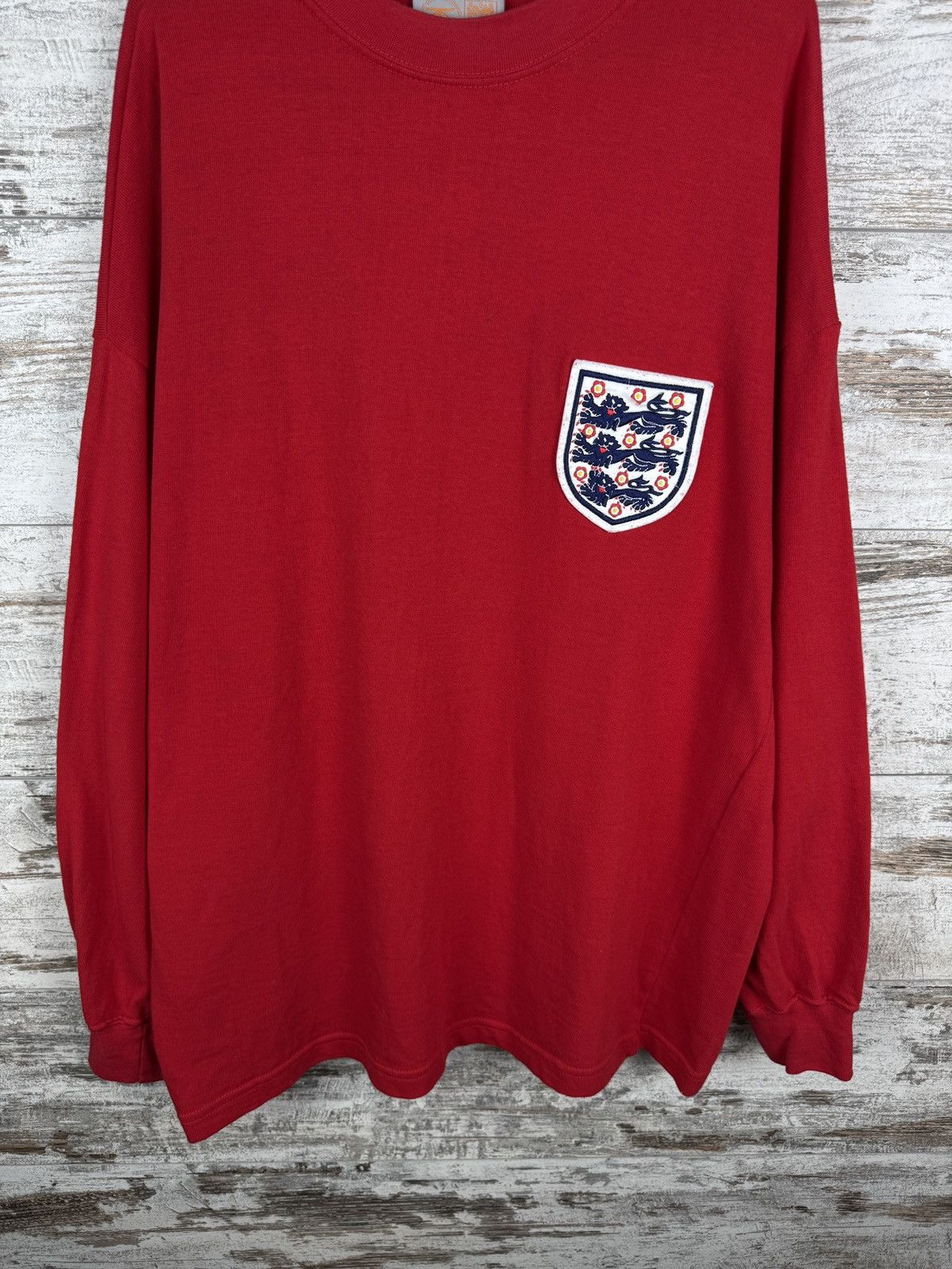 Vintage Mens Vintage England jersey cotton national team sweatshirt Size US XL / EU 56 / 4 - 4 Thumbnail