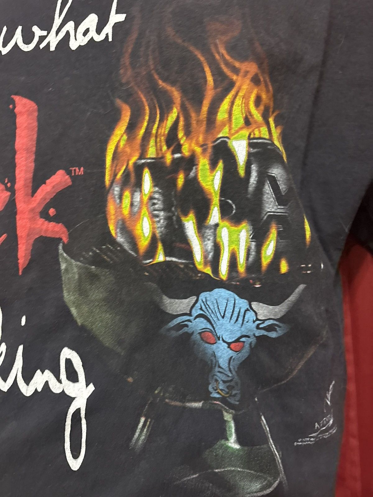 WWF Vintage The Rock WWF WWE Tshirt 90’s Wrestling Grail Size US XL / EU 56 / 4 - 5 Thumbnail