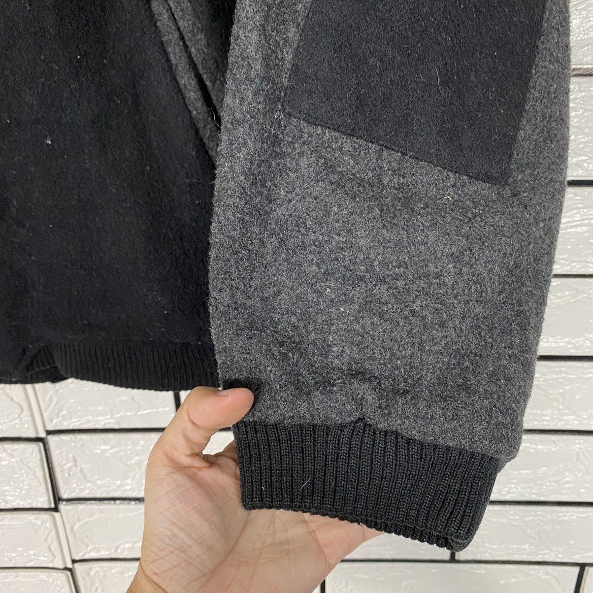 Japanese Brand 📌Wagen Co Ltd Wool Bomber Jacket Issey Miyake Size US L / EU 52-54 / 3 - 16 Thumbnail
