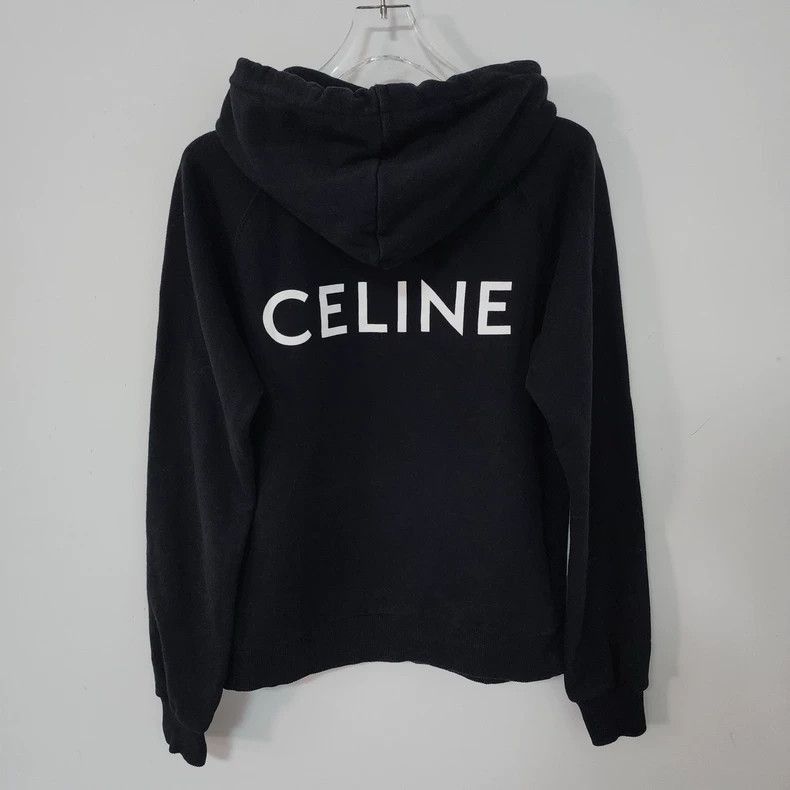 Celine Black Logo Hoodie from Celine Size M / US 6-8 / IT 42-44 - 2 Thumbnail