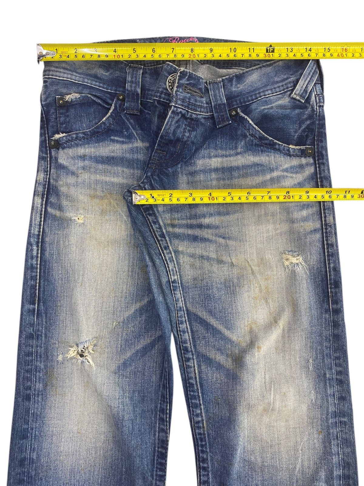 Other Japanese Brand Whiskers Faded Wash Style Bootcut Jeans Size US 29 - 5 Thumbnail