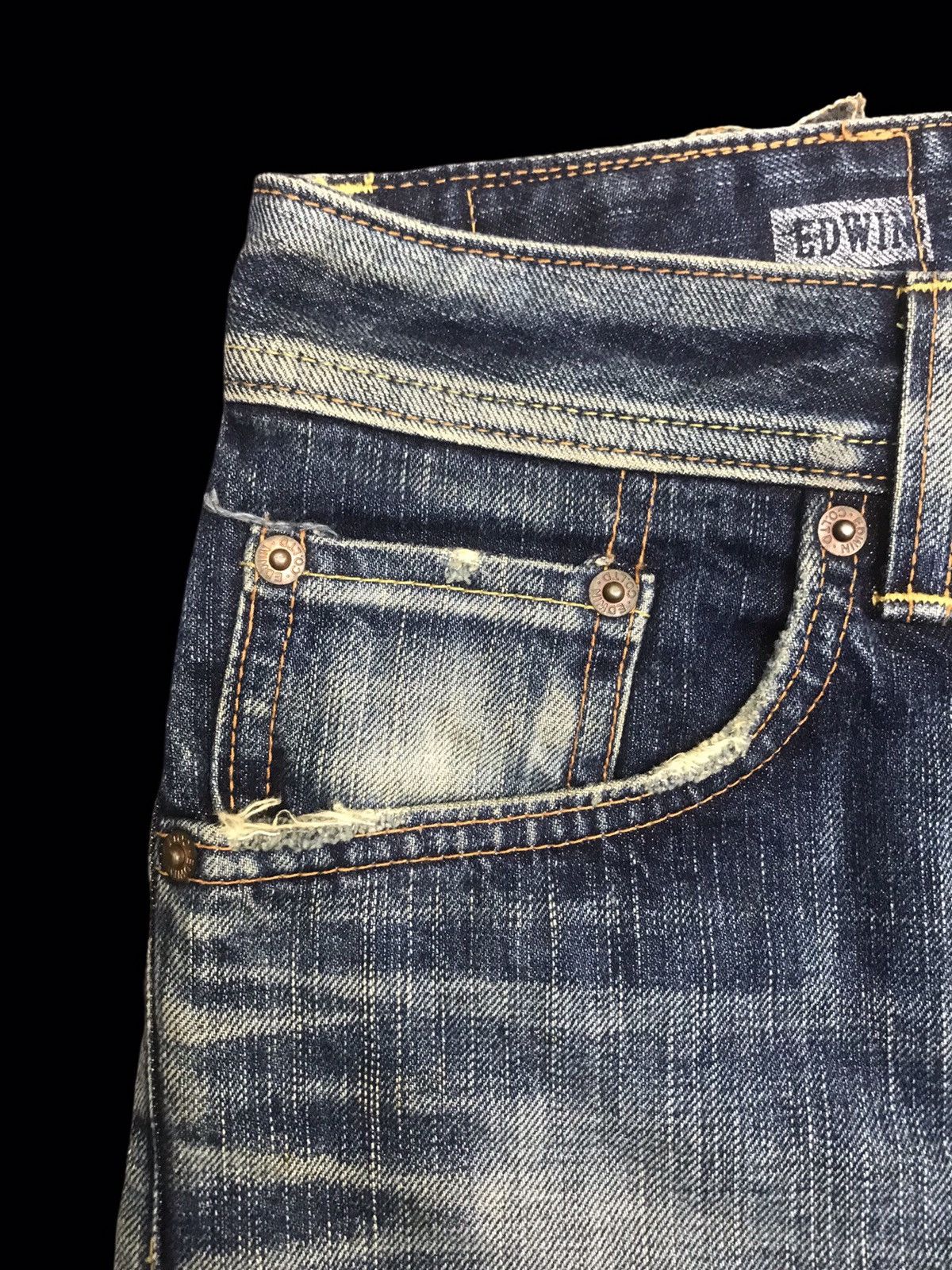 Edwin 💥FLARE💥ARCHIVAL EDWIN 511 RV STONEWASH FLARE DENIM F258 Size US 29 - 11 Thumbnail