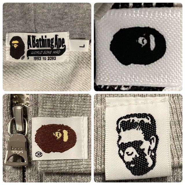 Bape BAPE Purple Camo Shark Full Zip Hoodie a bathing ape Size US L / EU 52-54 / 3 - 8 Thumbnail