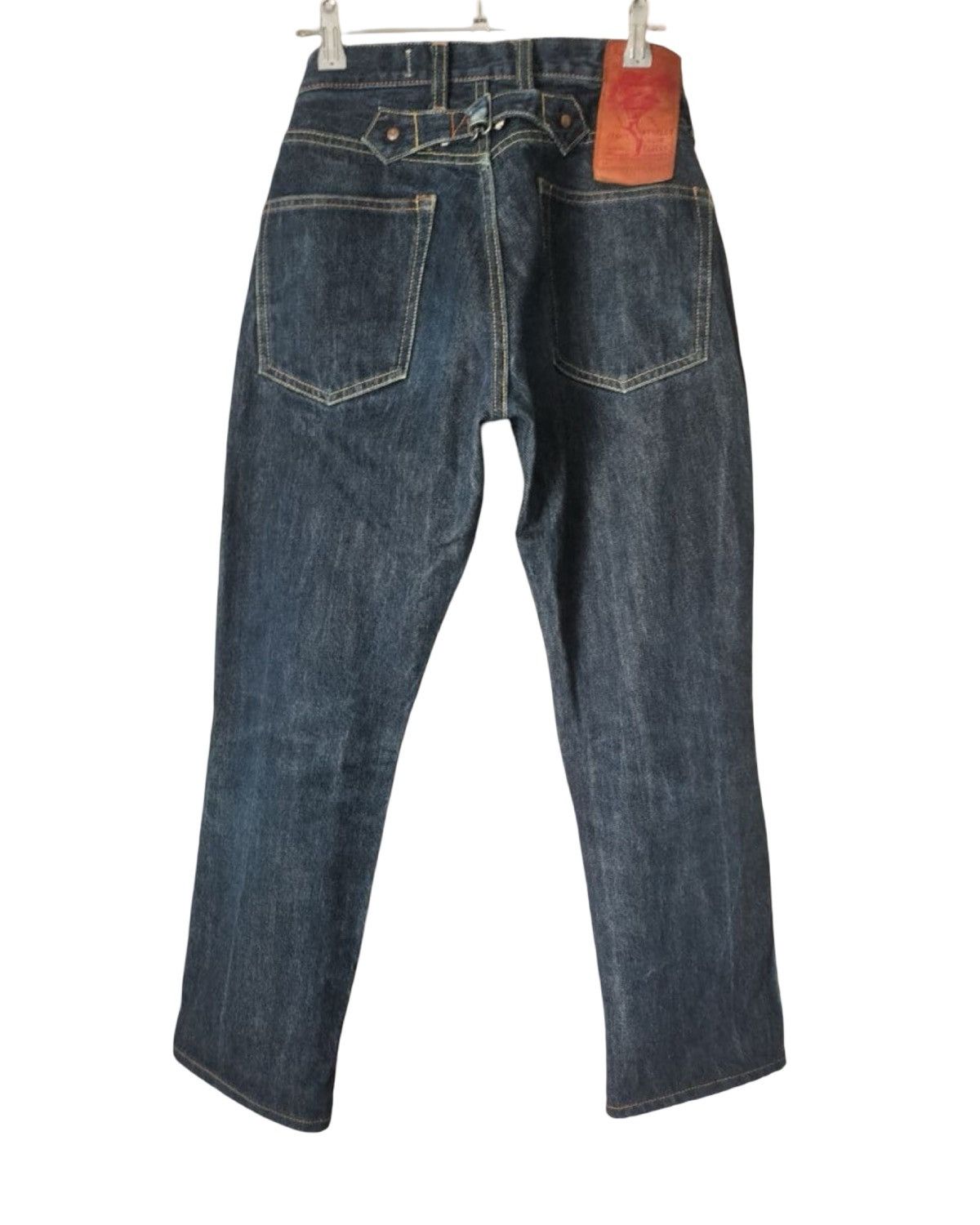 Kapital Dark Wash Indigo Cinch Back Japanese Denim Jeans Size US 29 - 2 Thumbnail