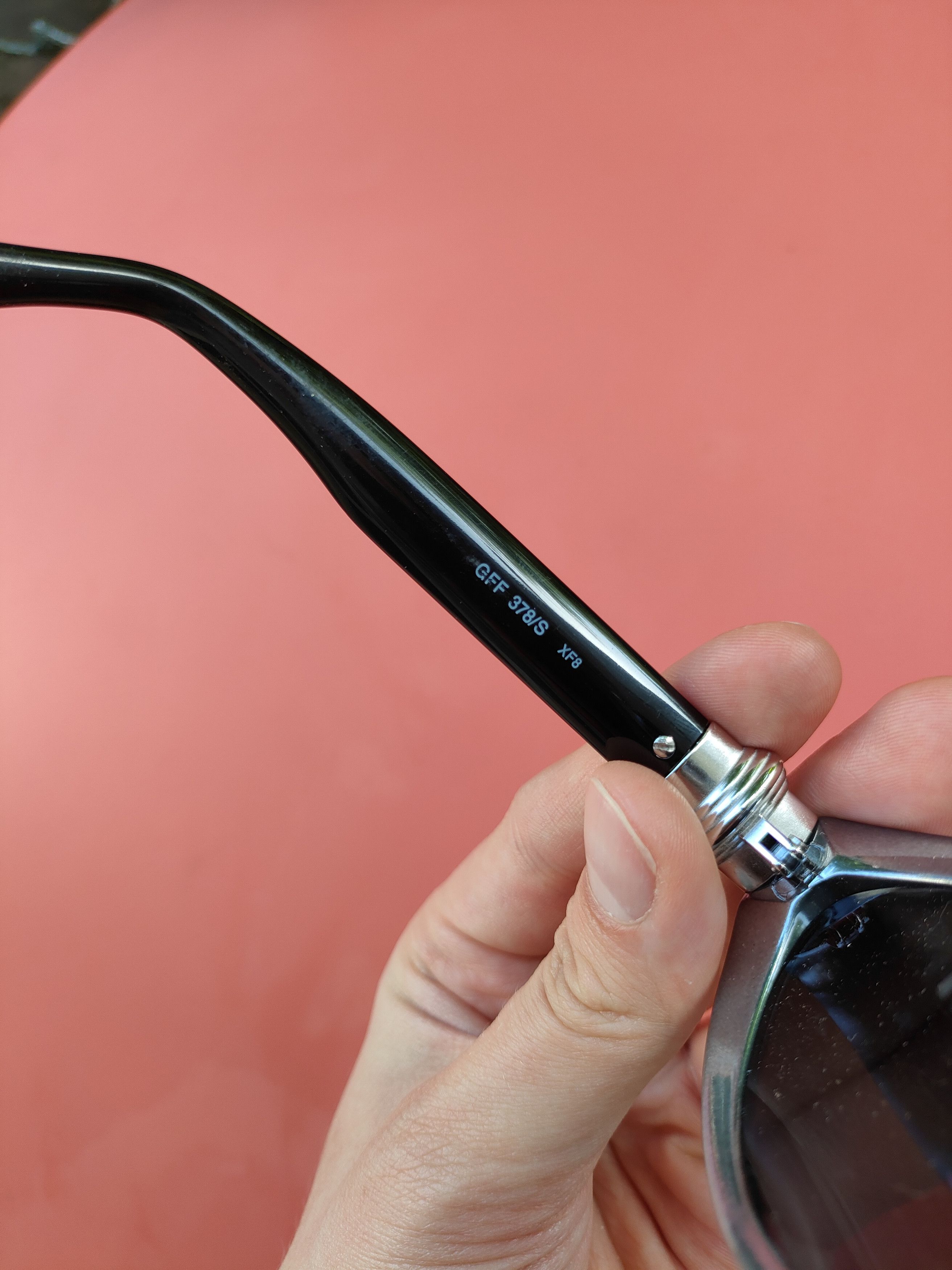 Gianfranco Ferre Gianfranco Ferre 90's Black & Silver Oval Cateye Sunglasses Size ONE SIZE - 7 Thumbnail