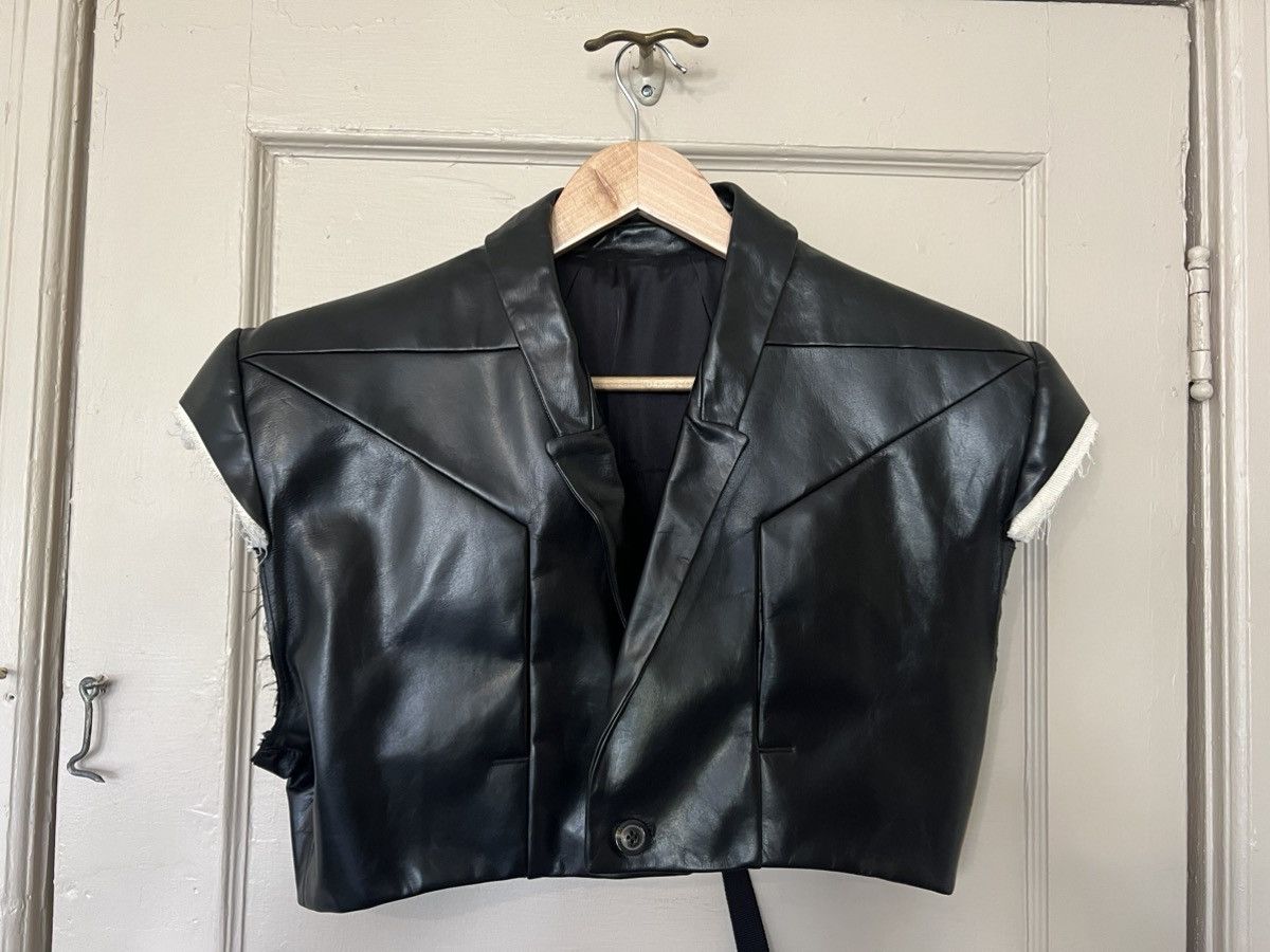 Rick Owens RUNWAY MICRO TATLIN LEATHER BLAZER Size US S / EU 44-46 / 1 - 6 Thumbnail
