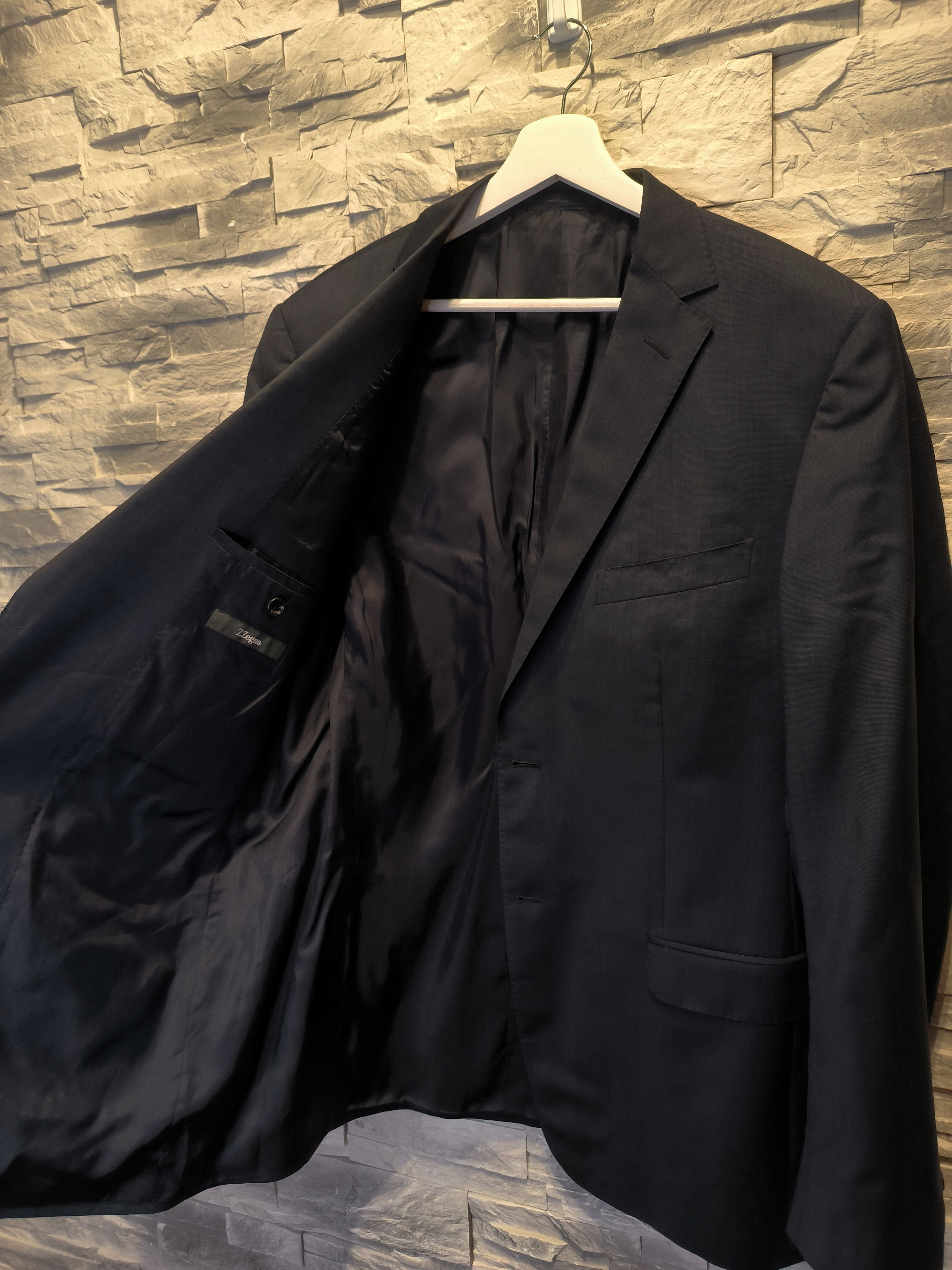 Ermenegildo Zegna × Z Zegna Z Zegna Suit Jacket Black Wool Size 54L - 3 Thumbnail