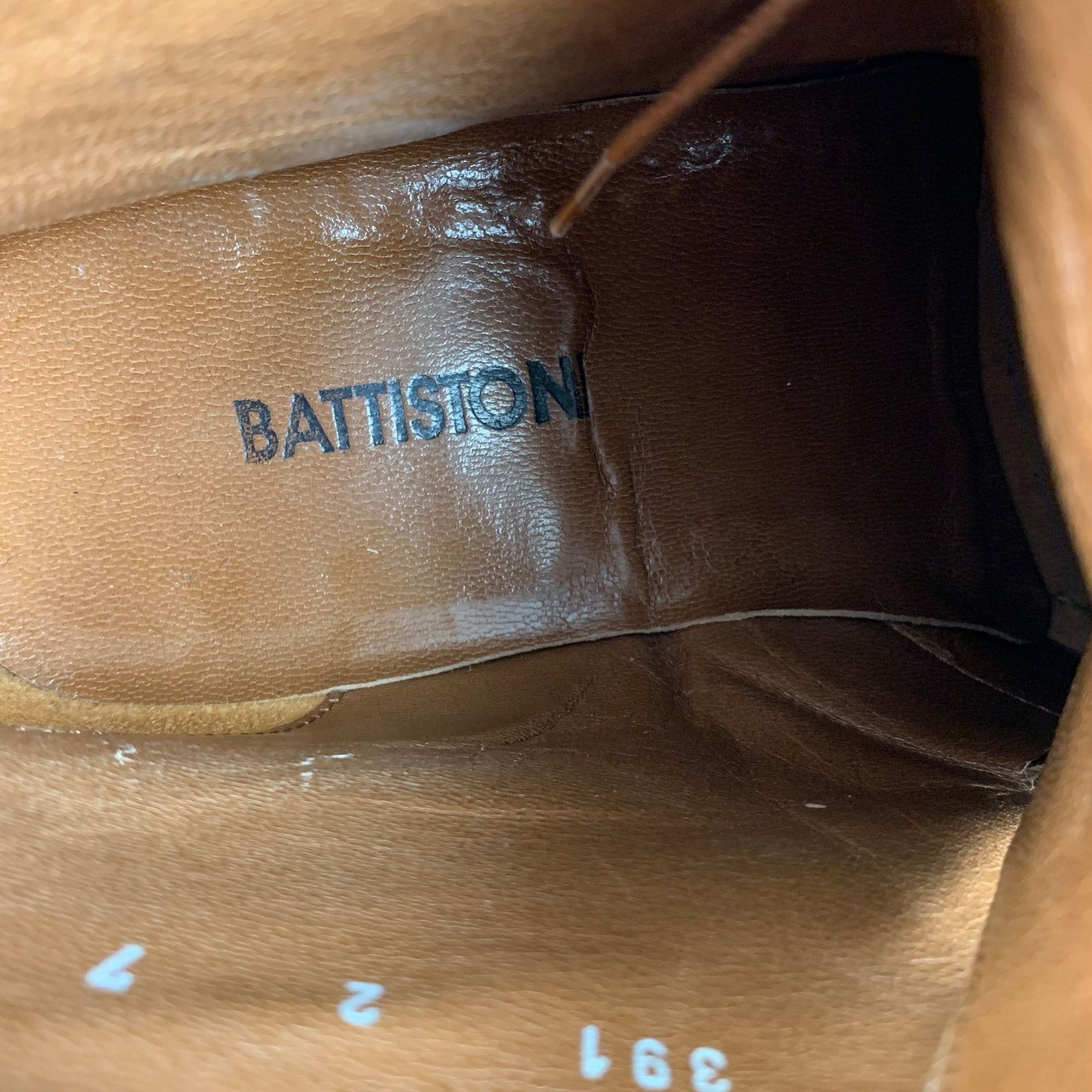 Battistoni BATTISTONI Size 7 Camel Suede Lace Up Boots Size US 7 / EU 40 - 8 Thumbnail