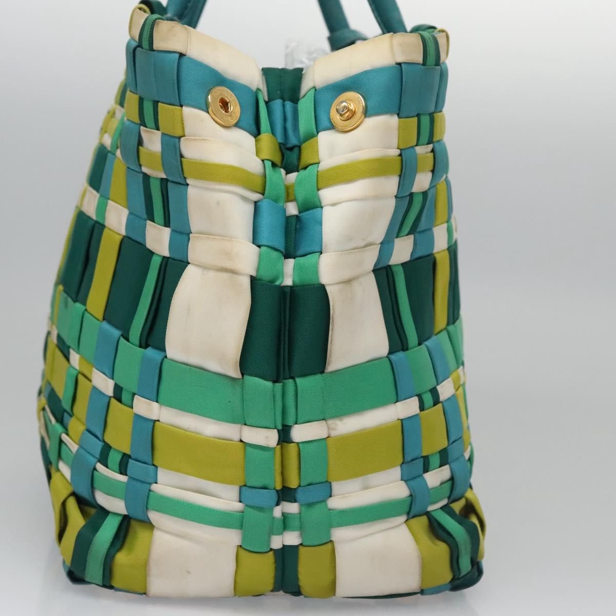 Prada PRADA Hand Bag Nylon Green Size ONE SIZE - 6 Thumbnail